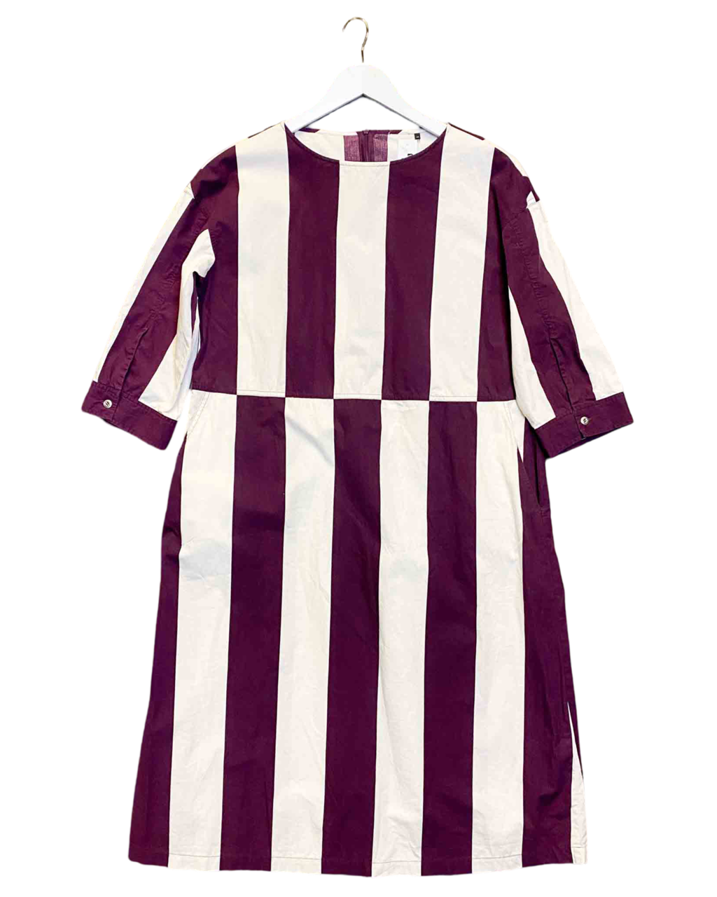 Size 44 (16) | Marimekko Striped Cotton Midi Dress