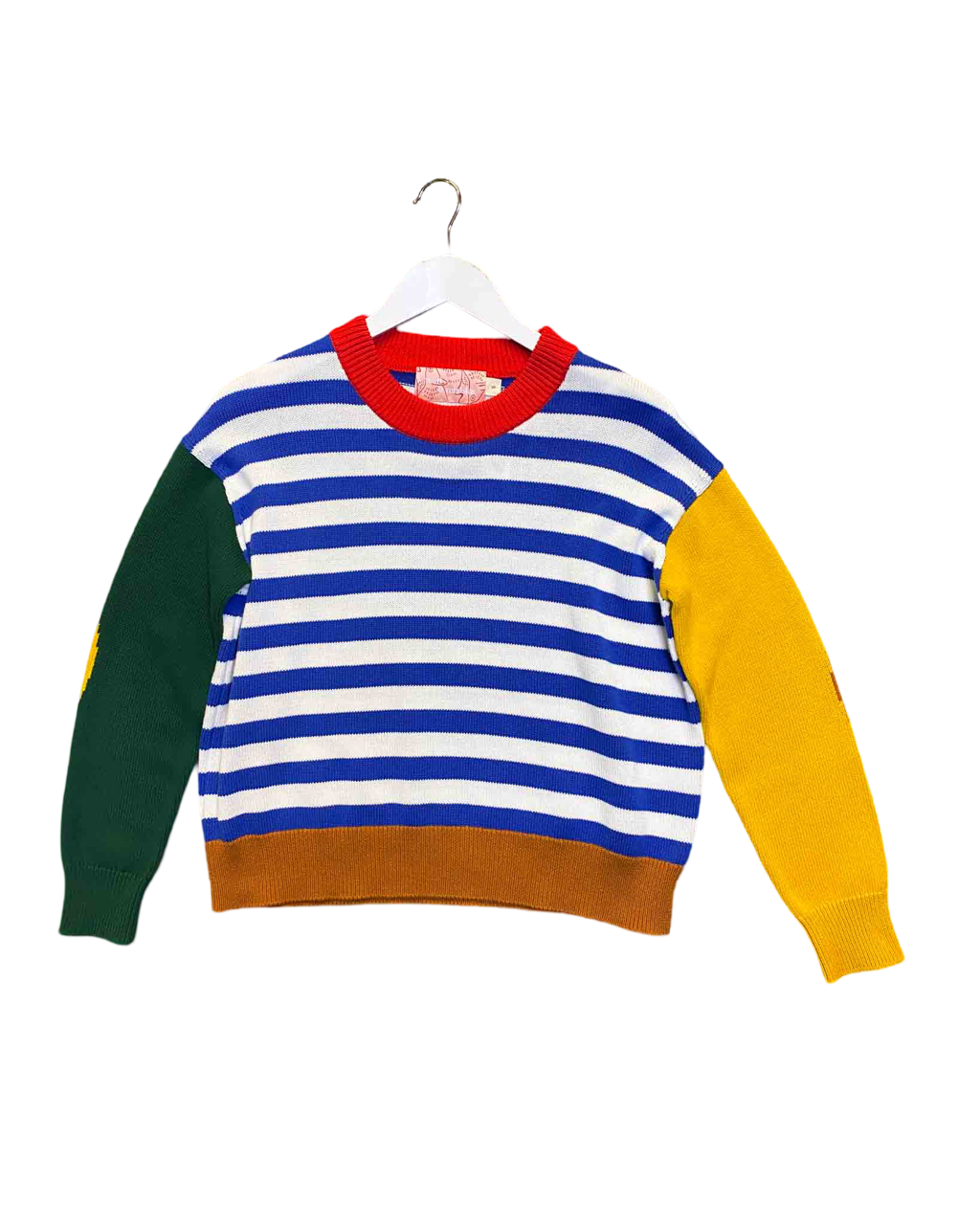 Size S | Wolf & Mishka Striped Cotton Jumper