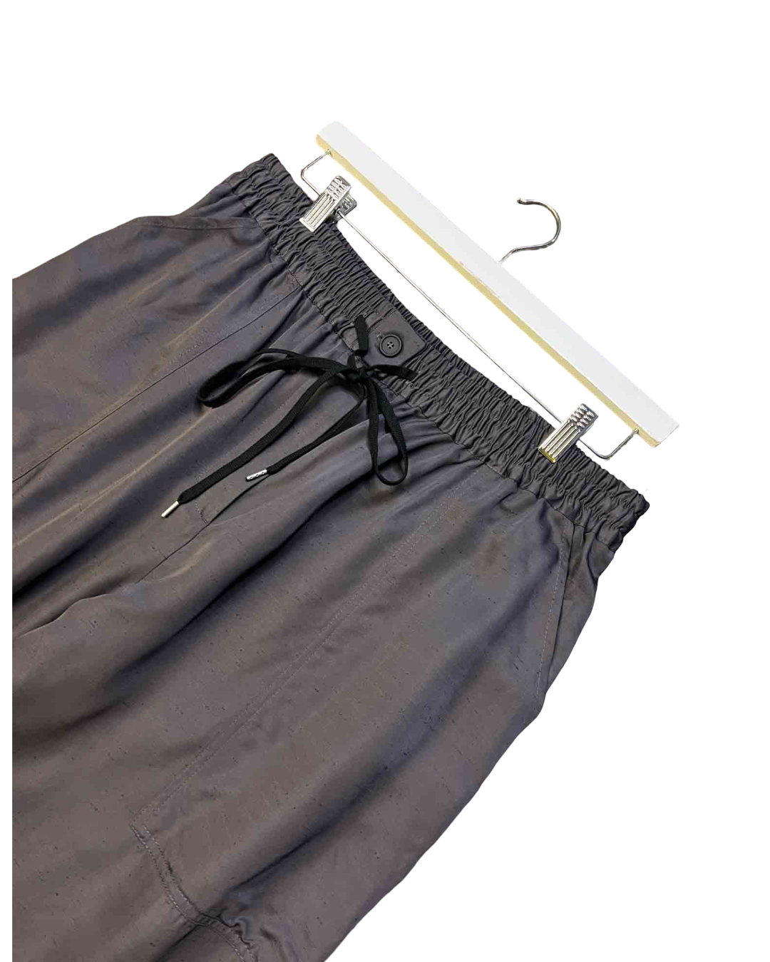 Size 12 (L) | Studio Nicholson Slate Neppy Satin Pants NWT
