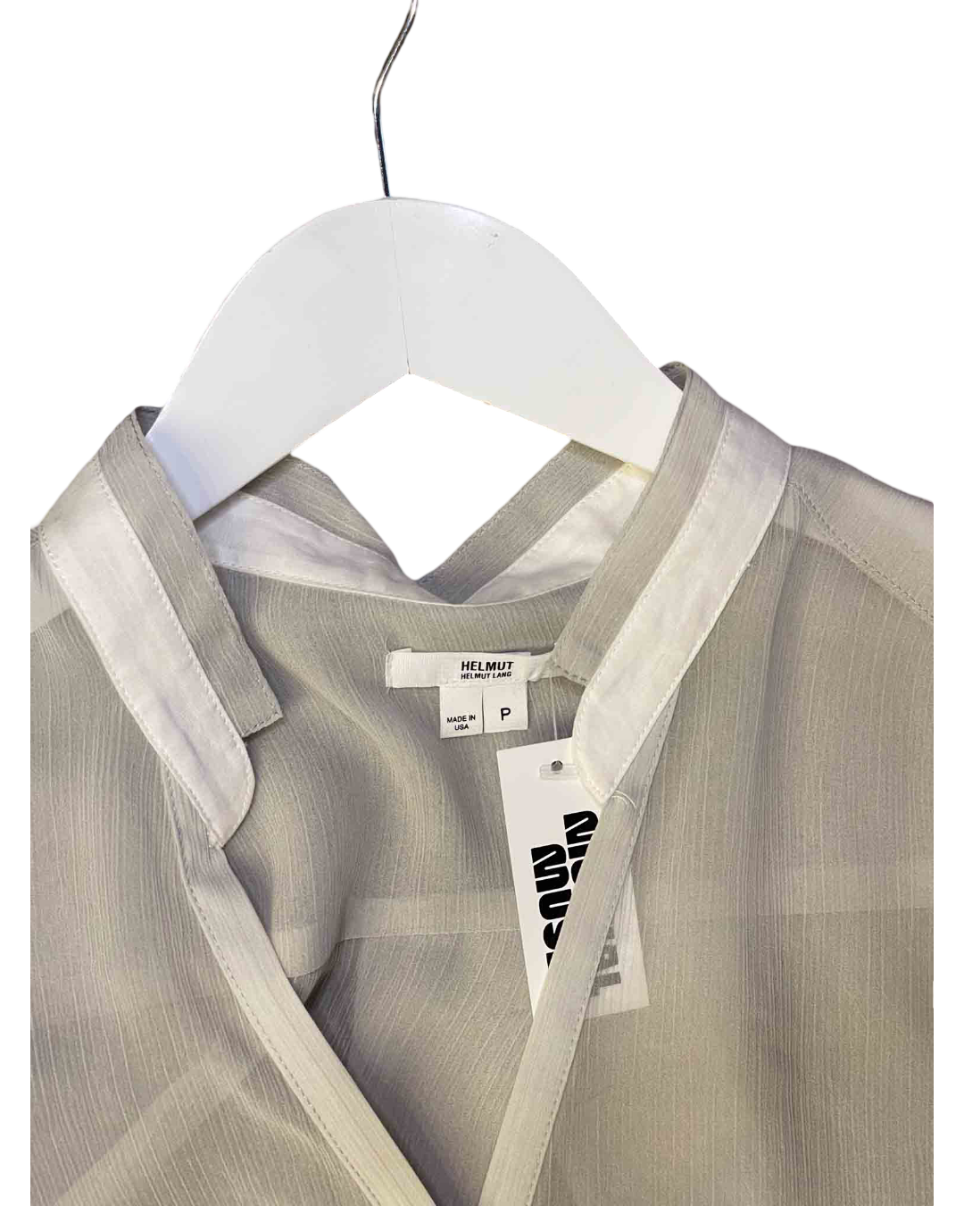 Size XS | Helmut Lang Sheer Silk Shirt