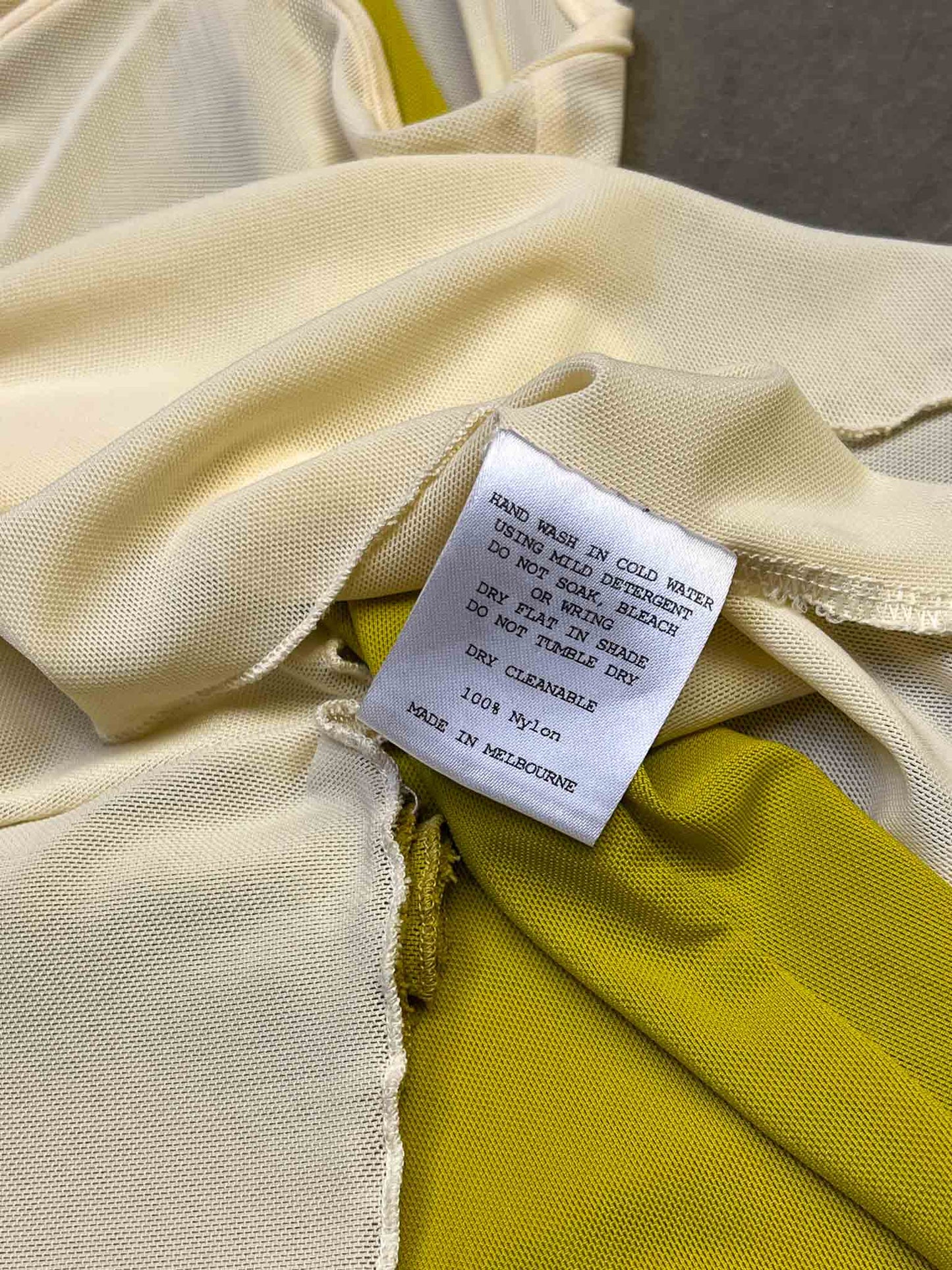 Size XS | Muse the Label Chartreuse/Snow Cut-Out Top