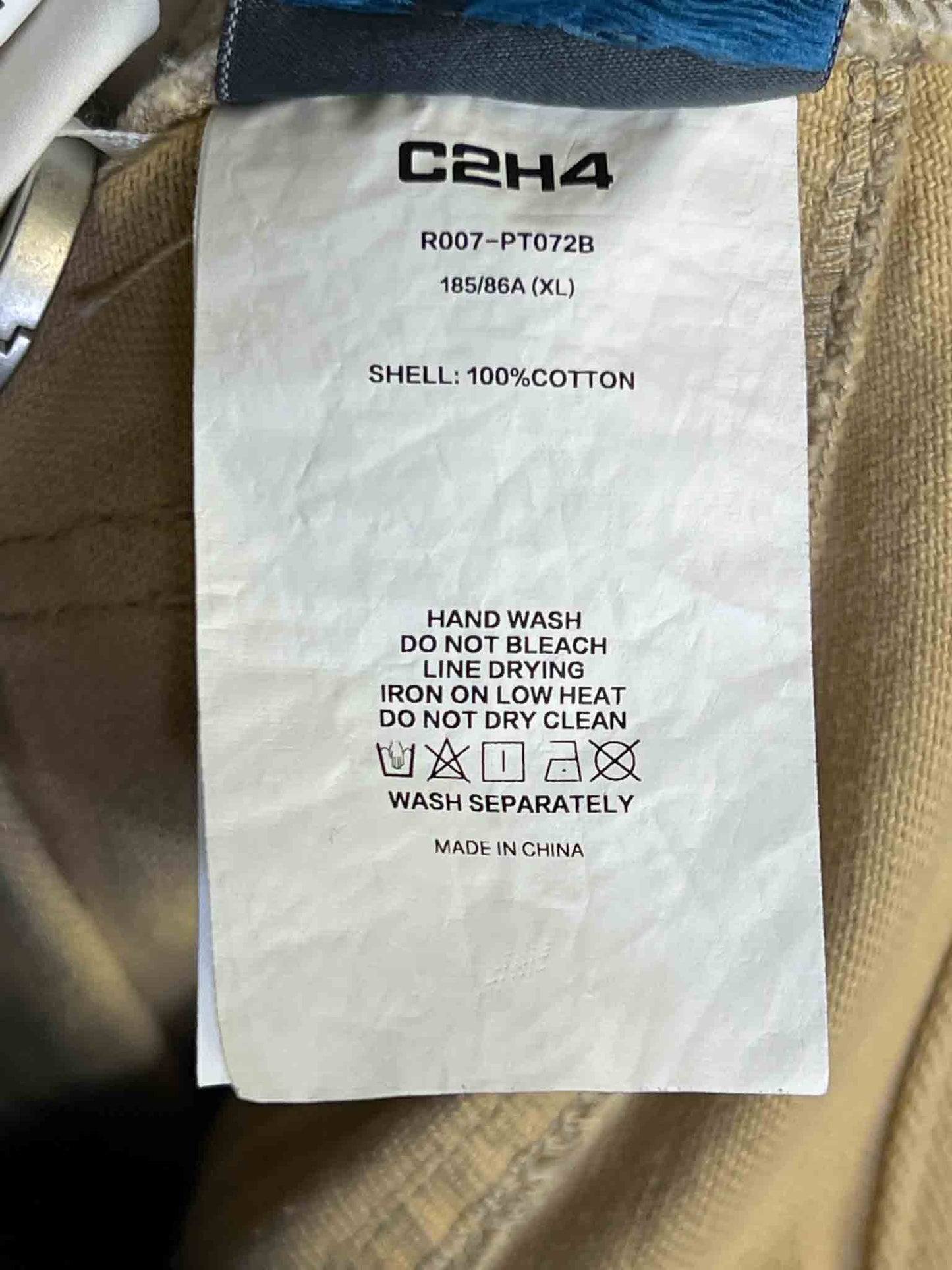 Size 38 (L) | C2H4 Beige Construction Cargo Pants