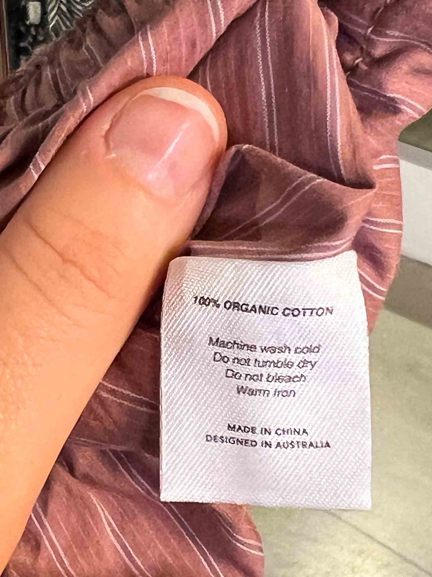 Size S | Deiji Studios Organic Cotton Salt Stripe Ease Trouser NWT
