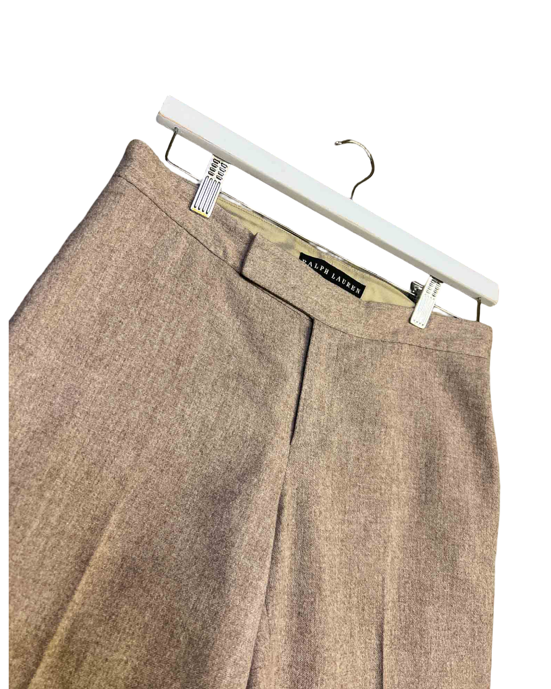 Size S | Ralph Lauren Beige Wool Blend Trousers