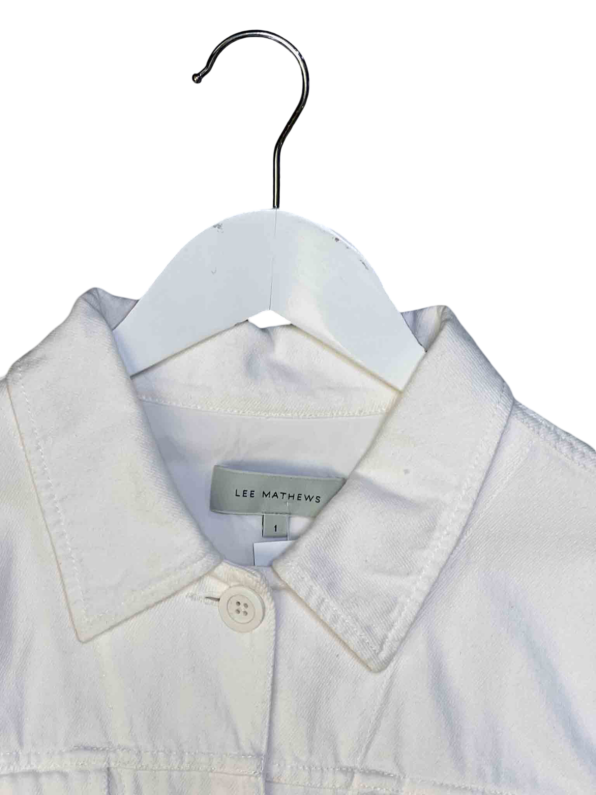 Size 1 (S) | Lee Matthews White Cotton Heavyweight OuterShirt