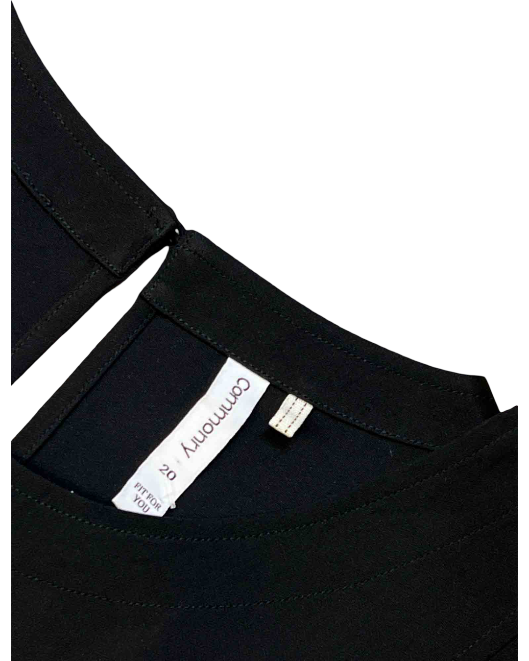 Size 20 (4XL) | Commonry Black Peplum Tailored Top