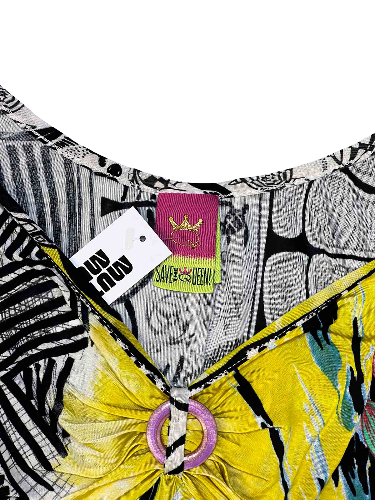 Size XL | Save the Queen Graphic Quarter Sleeve Top