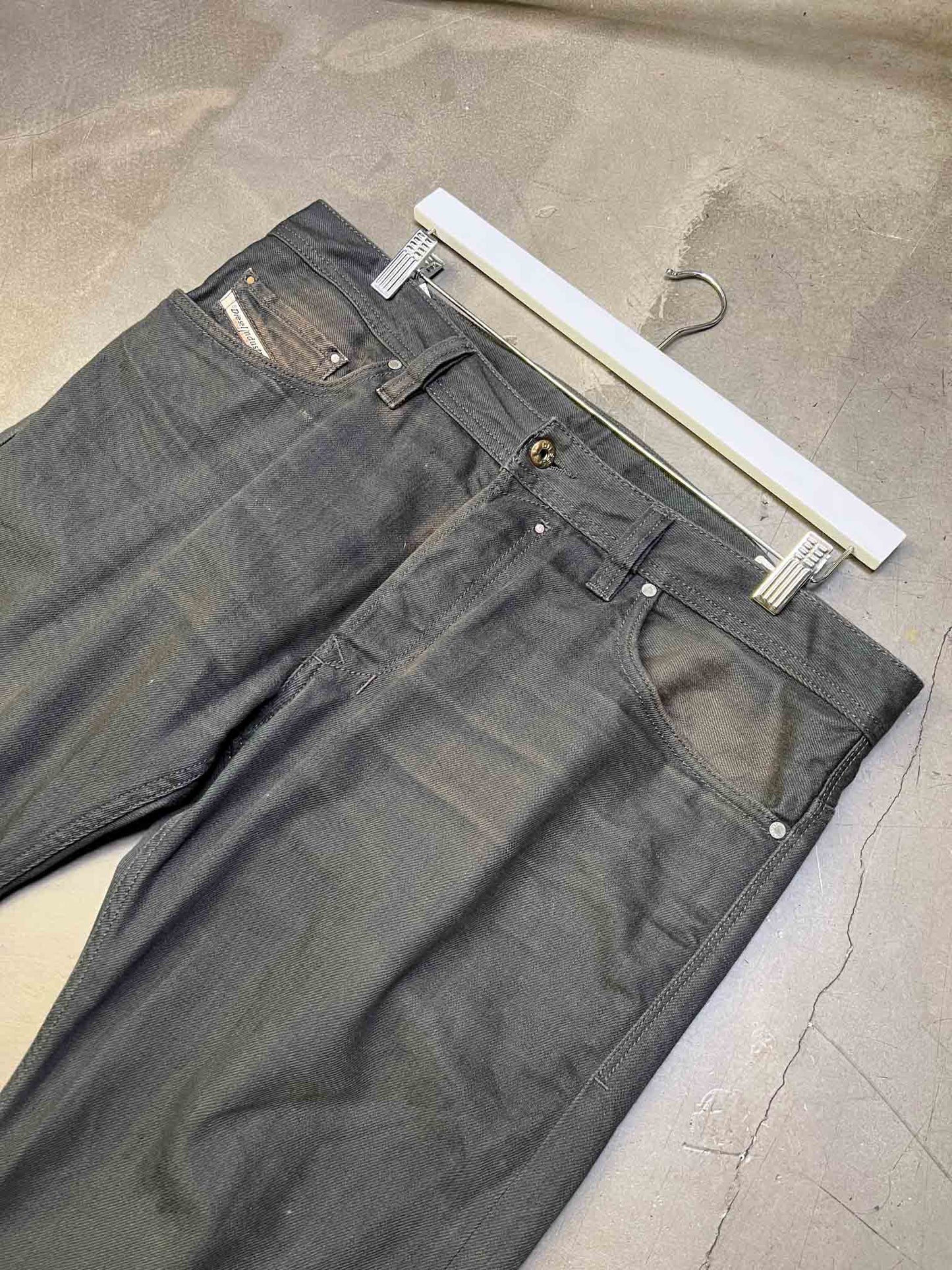 Size 36 | Diesel Olive Straight Leg Jeans