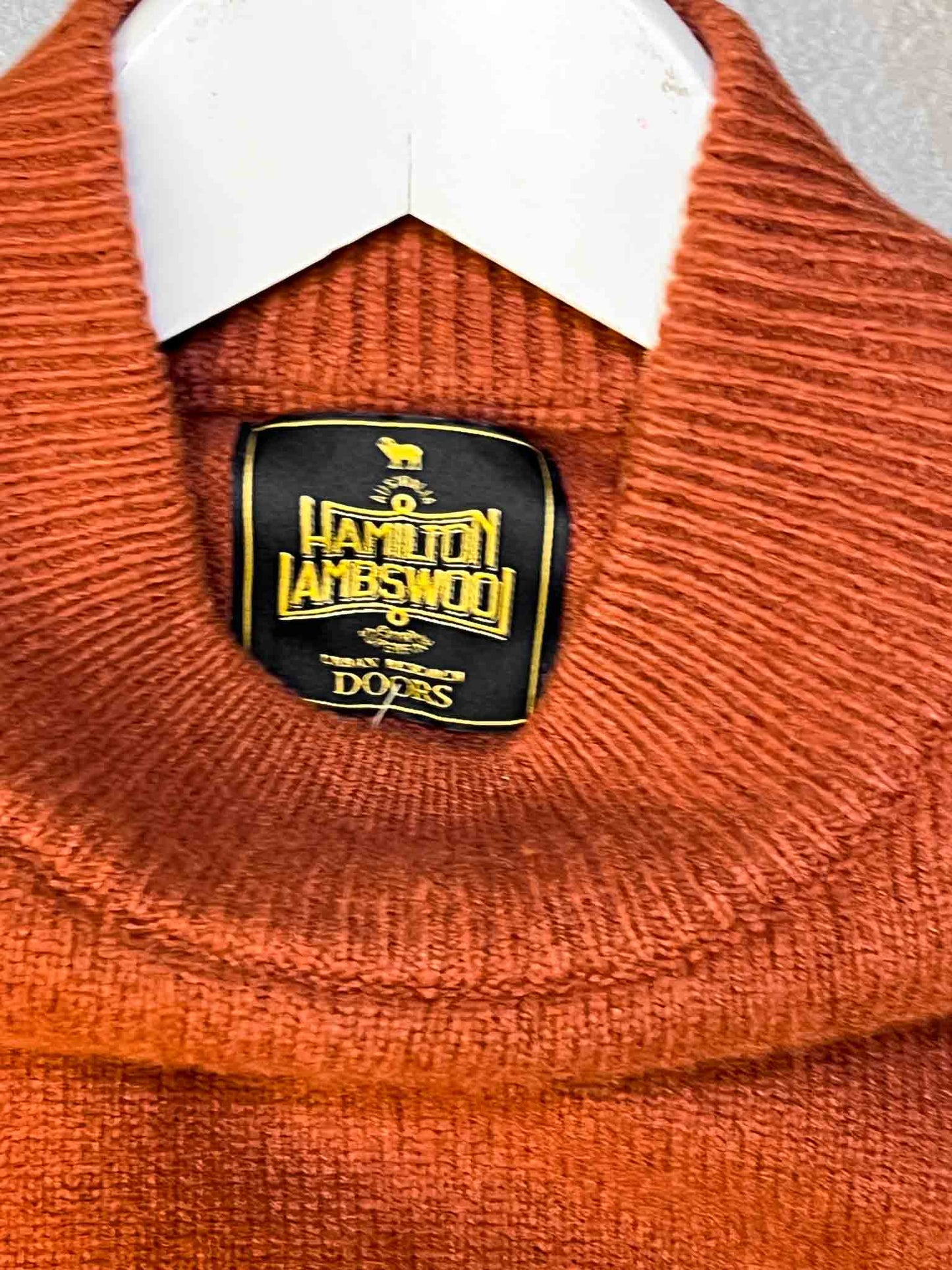 Size S | Hamilton Lambswool Brown Knitted Jumper