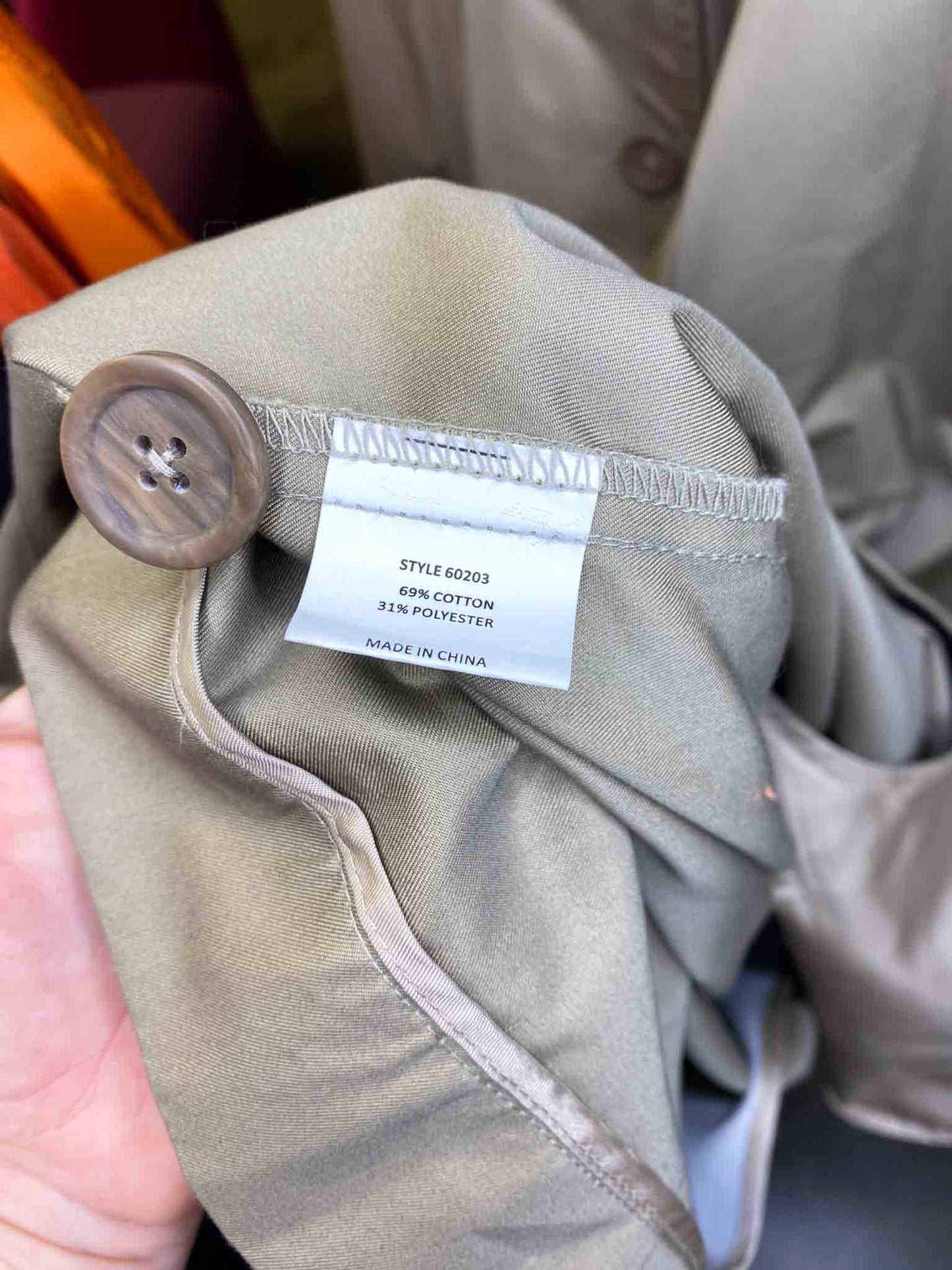 Size L | Karen Walker Beige Double Breasted Trench Coat