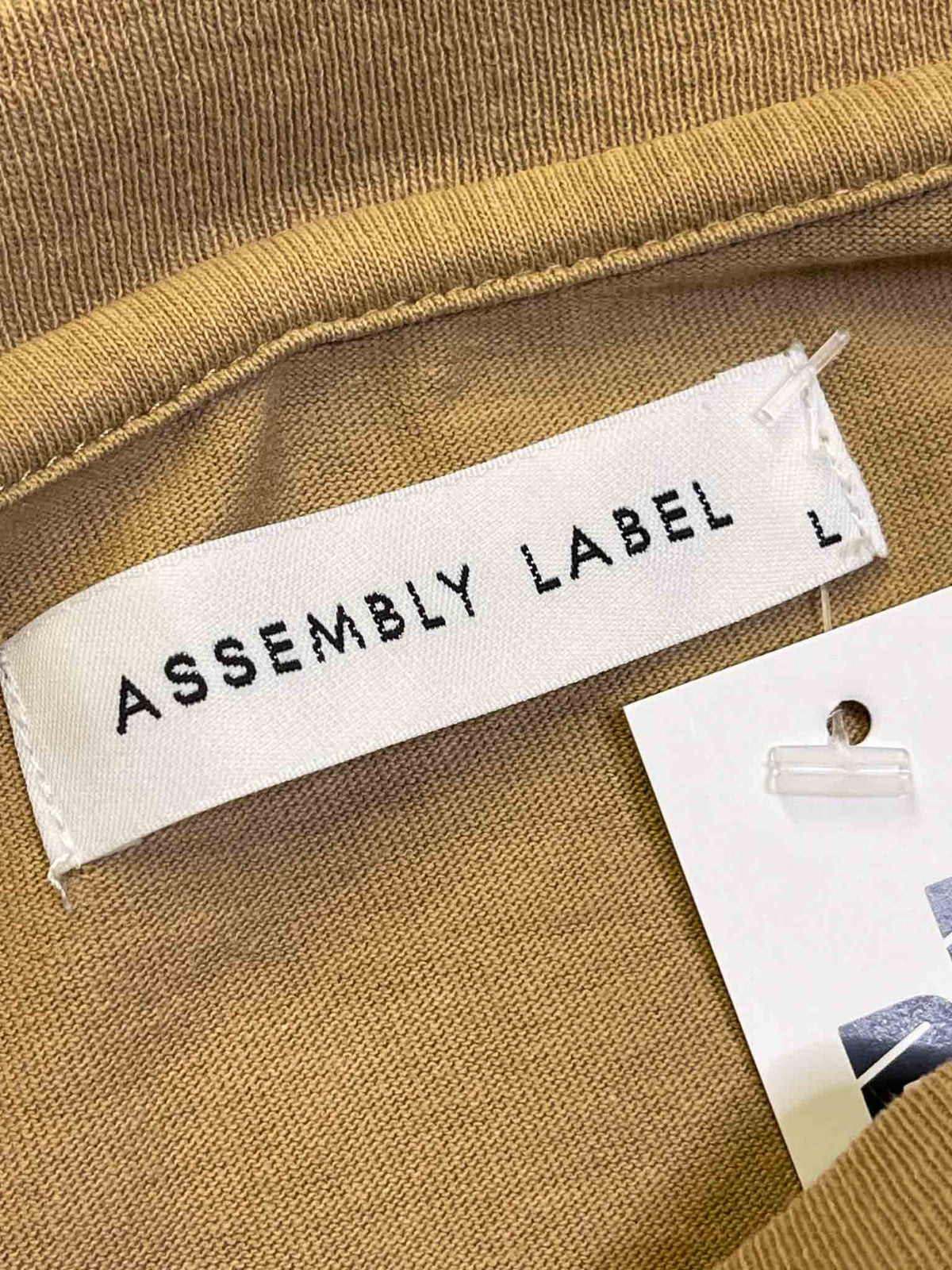 Size L | Assembly Label Light Brown T-shirt