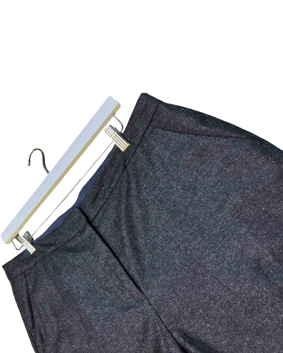 Size 18 (3XL) | Boden Grey Wool Cropped Wide-Leg Trousers