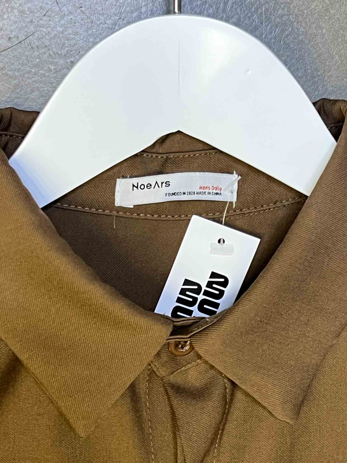 Size XL | NOEARS Brown Cotton Structured Shirt
