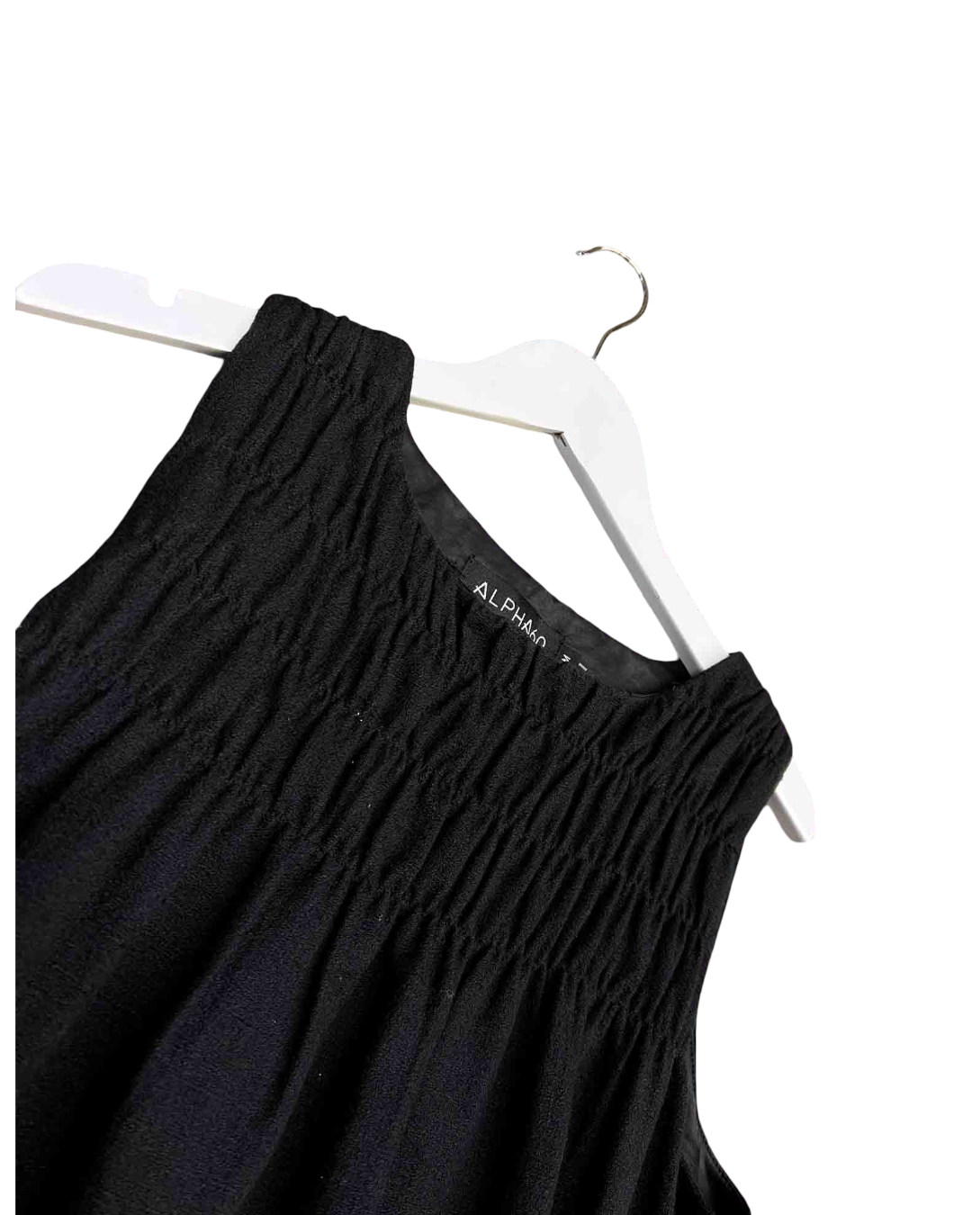 Size M | Alpha60 Black Shirred Mini Dress