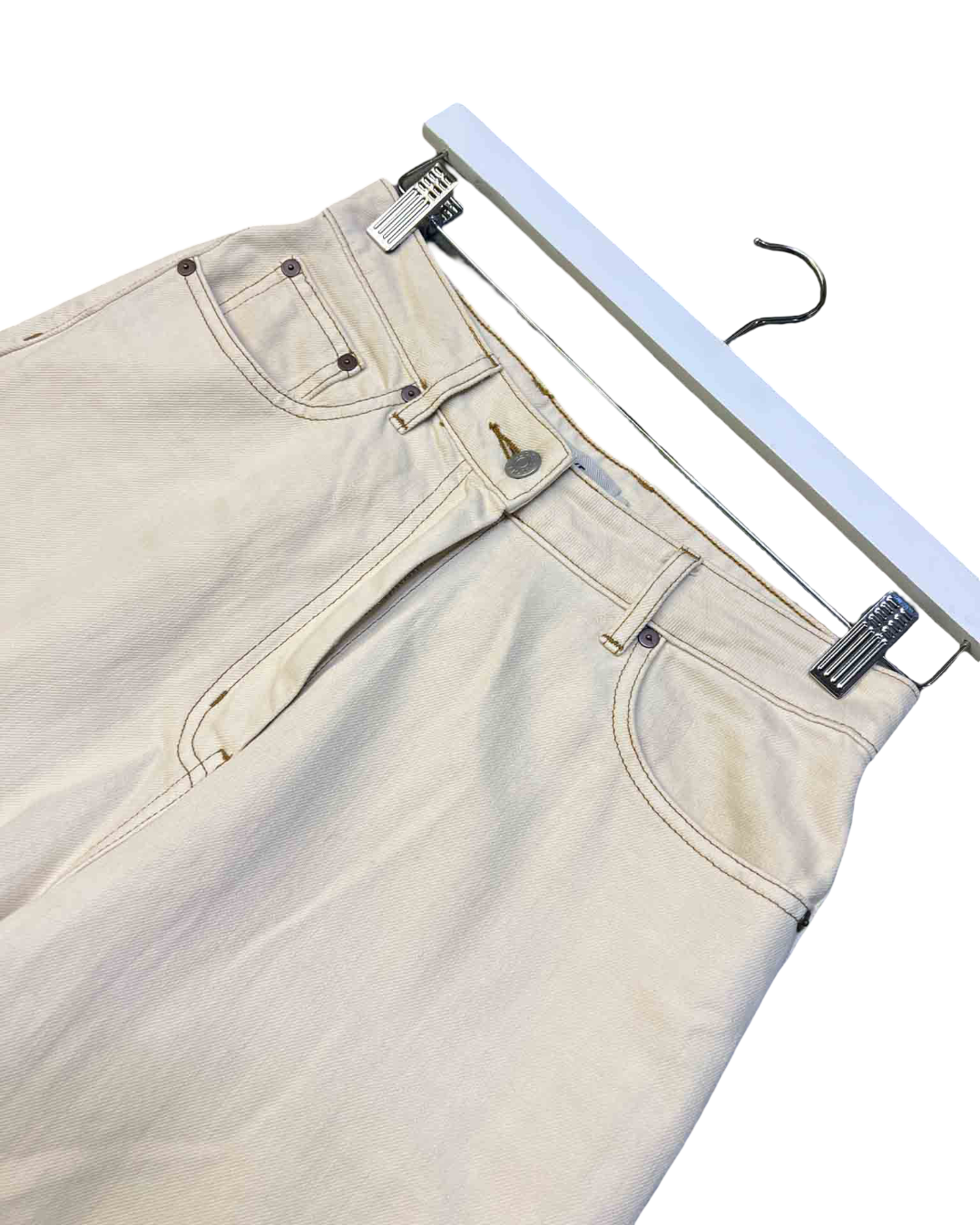 Size 28 | Kloke Cream Straight Leg Jeans