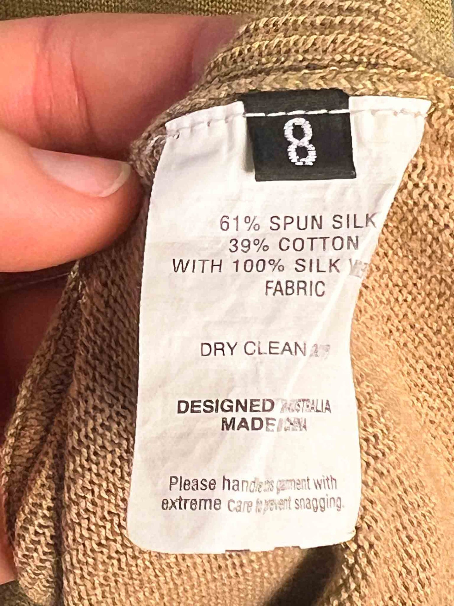 Size 8 (S) | Kirrily Johnston Cotton/Silk Draped Top