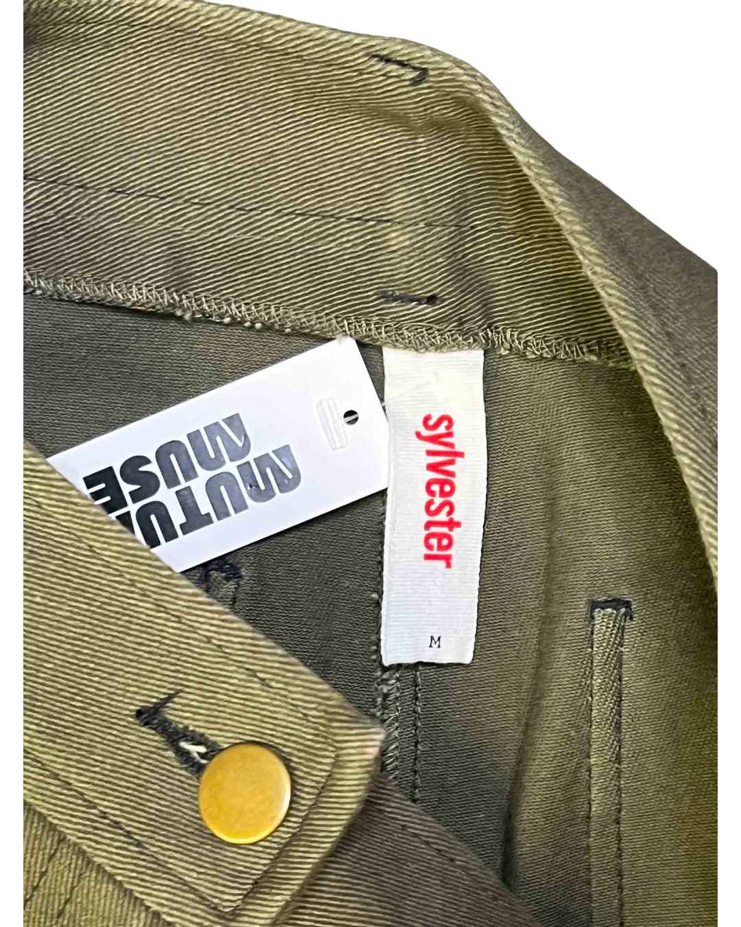 Size M | Sylvester Green Drill Flared Pants