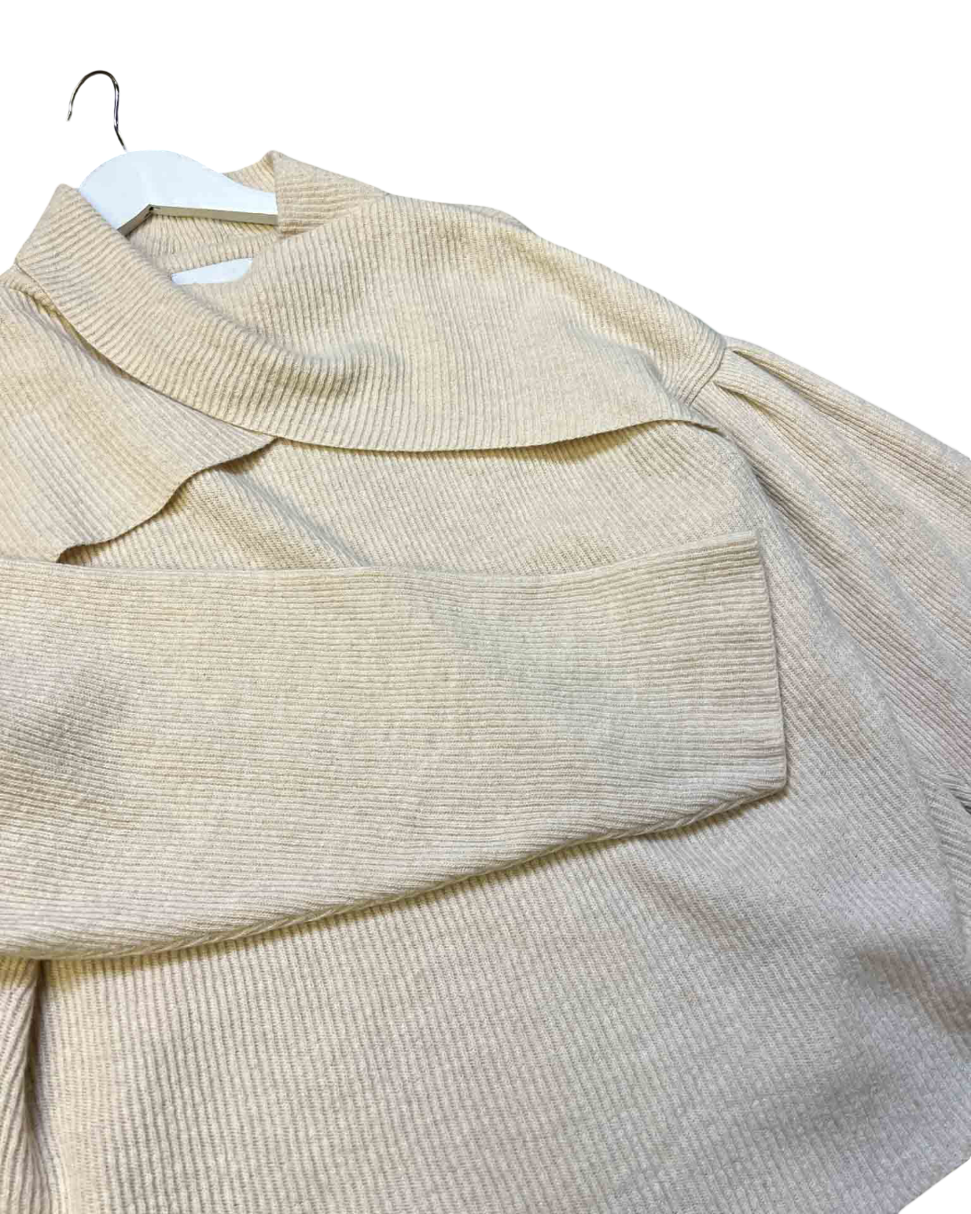 Size L | Nanushka Beige Merino Blend Knit Jumper