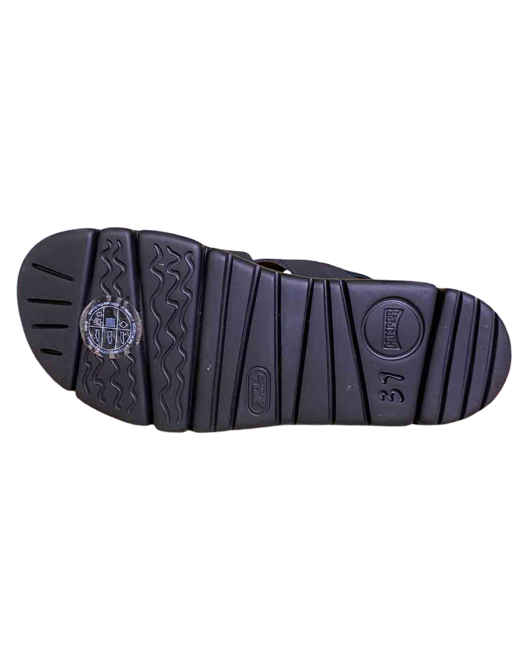 Size 37 | Camper Black Oruga Up Platform Sandals