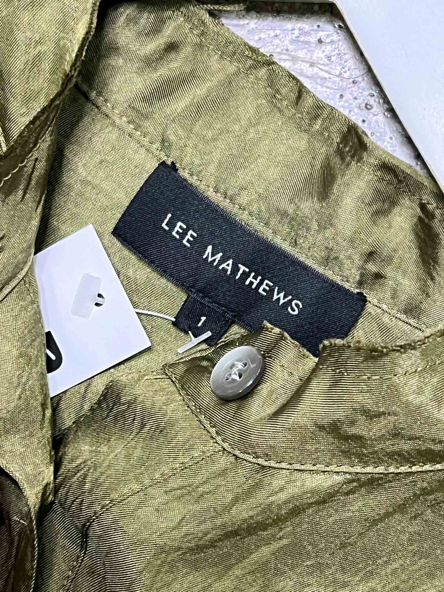 Size 1 (S) | Lee Mathews Moss Green Oversized Shirt