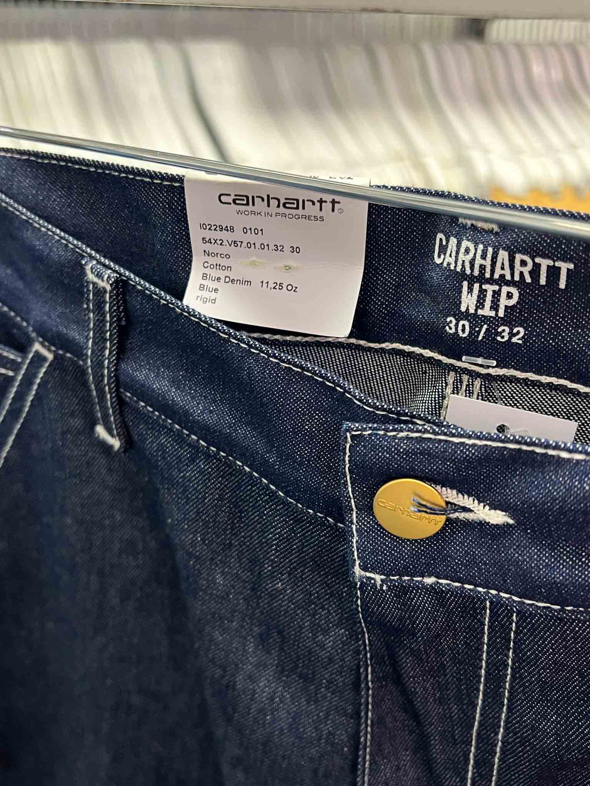 Size 30 | Carhartt WIP Indigo Ruck Tapered Jean With Tags