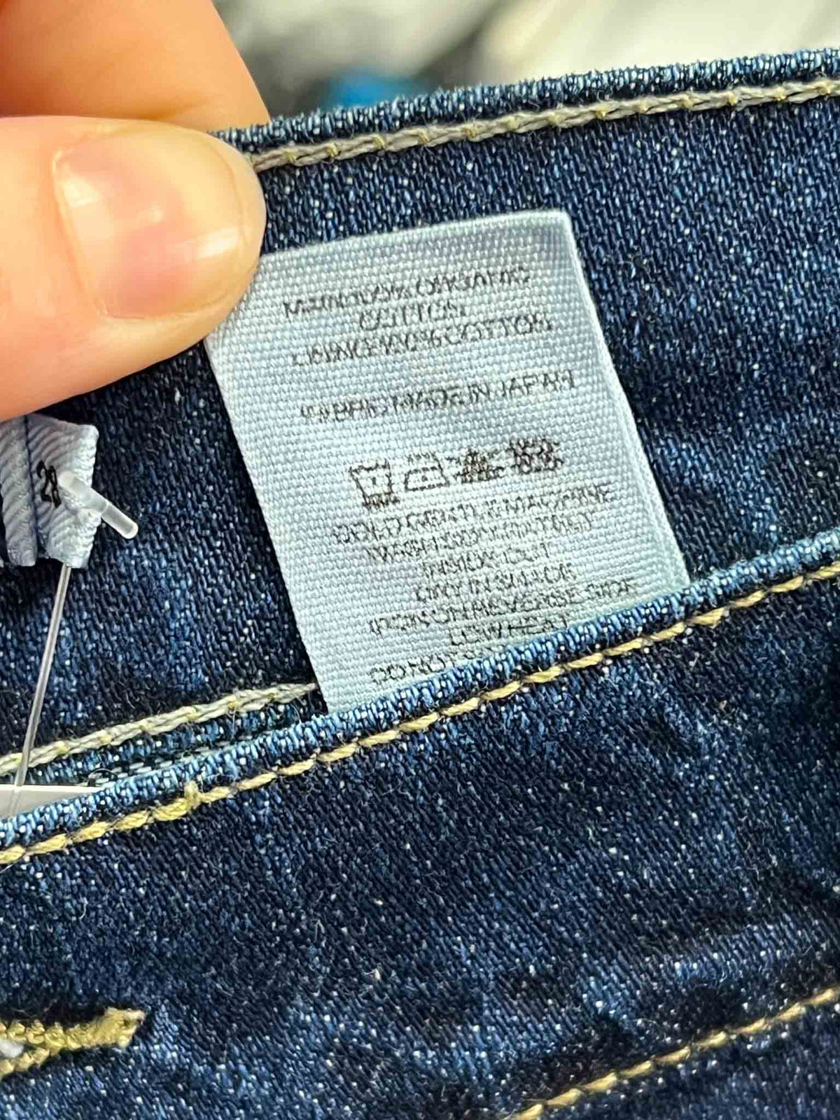 Size 28 | Bassike Mid Wash Wide Leg Jeans