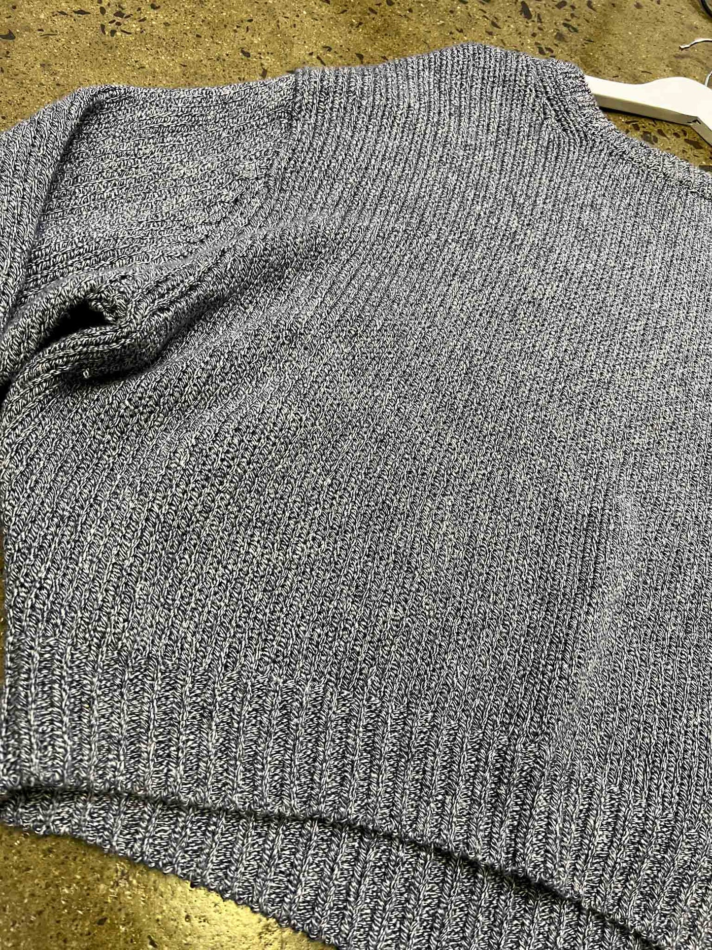 Size 2 (10) | Bassike Blue Cotton/Merino Wool Knit Jumper