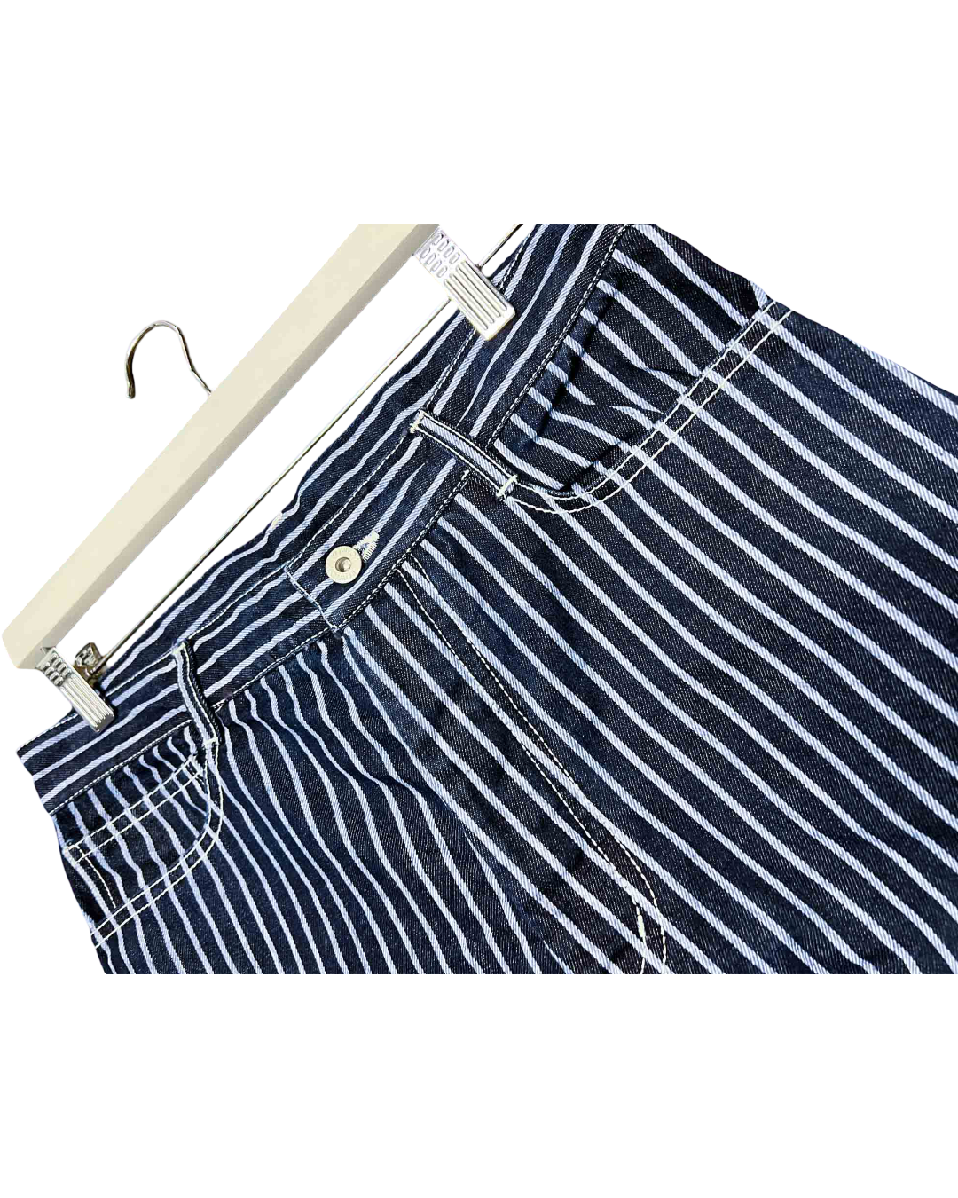 Size XS (26) | Kowtow Chalk Stripe Riley Jeans NWT