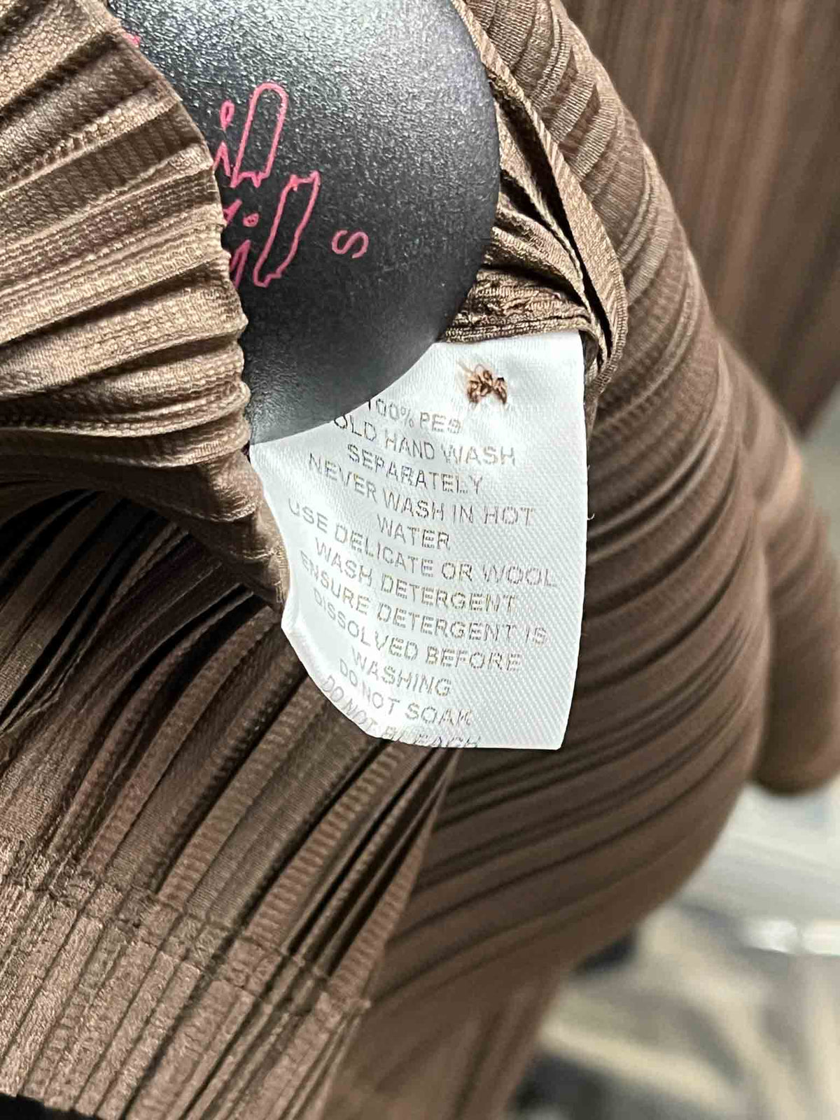 Size XS | Alpha60 Brown Pleated Top