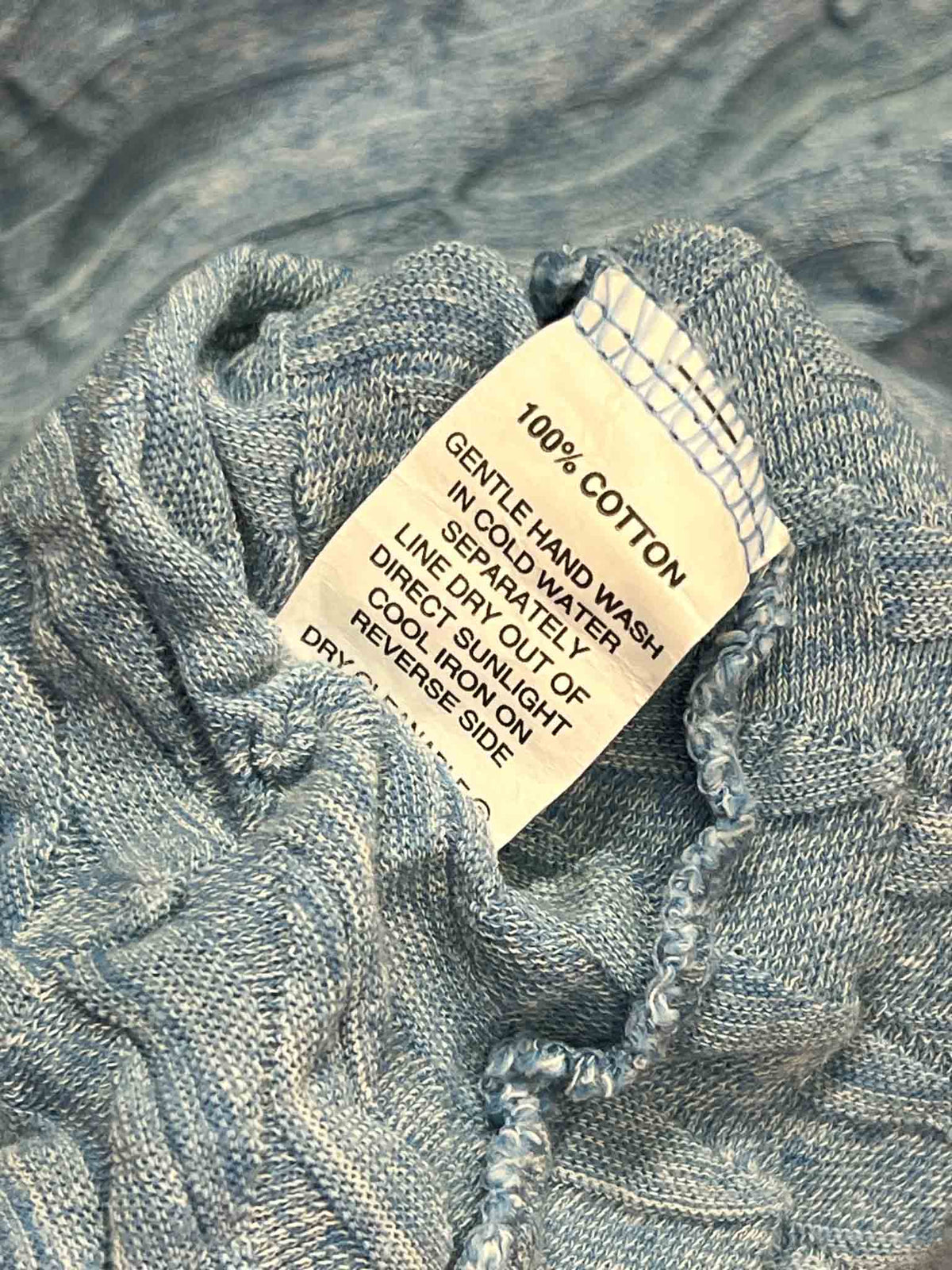 Size 8 | Pageant Blue Textured Knit Top