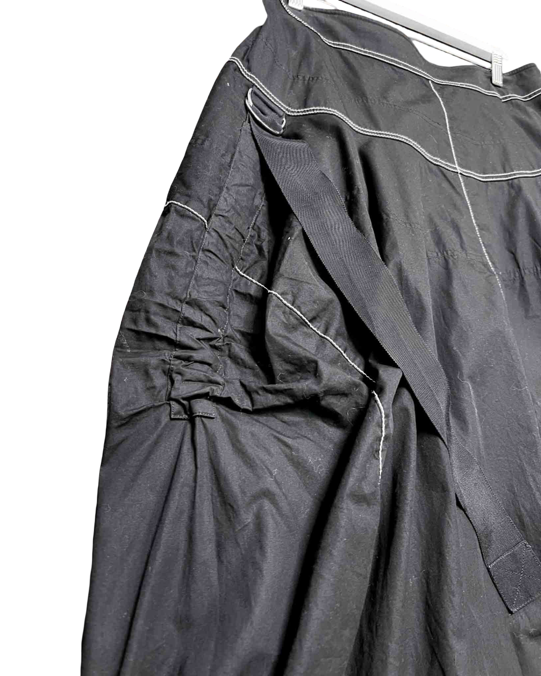 Size 4 (14) | Lee Mathews Soho Contrast-Stitching Cotton Maxi Skirt