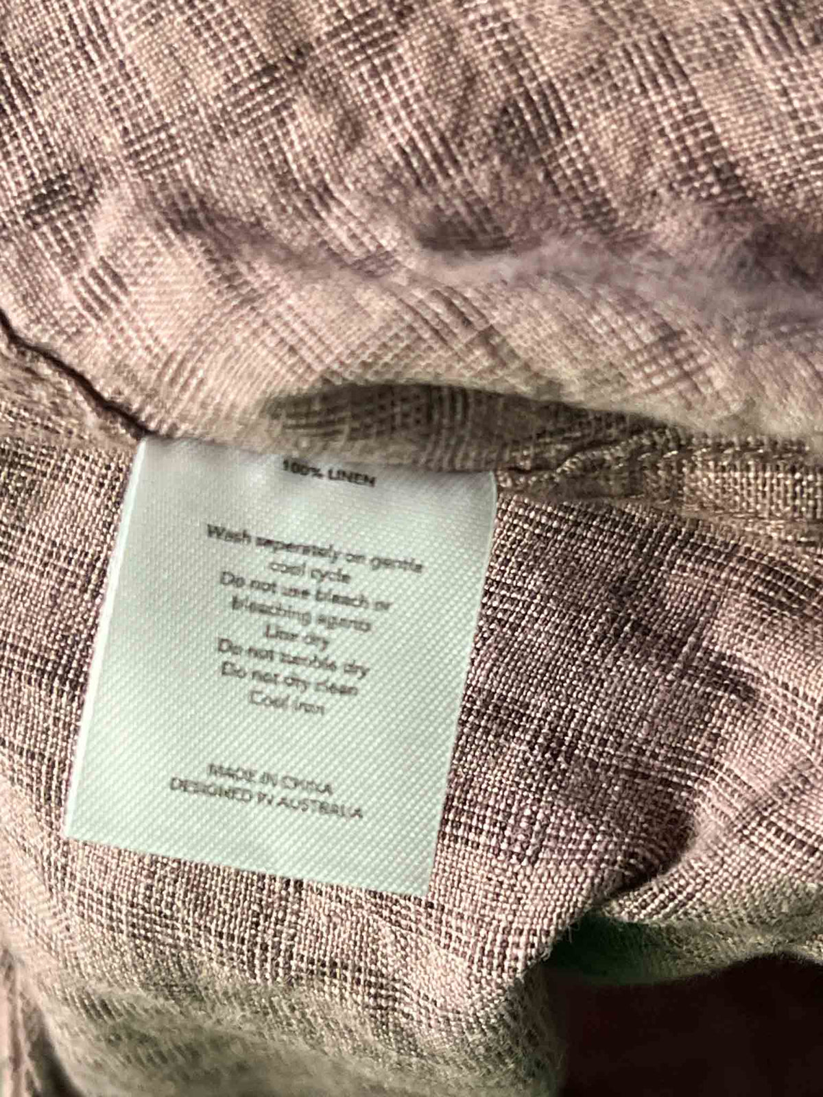 Size M | Deiji Studios Linen Check Shirt