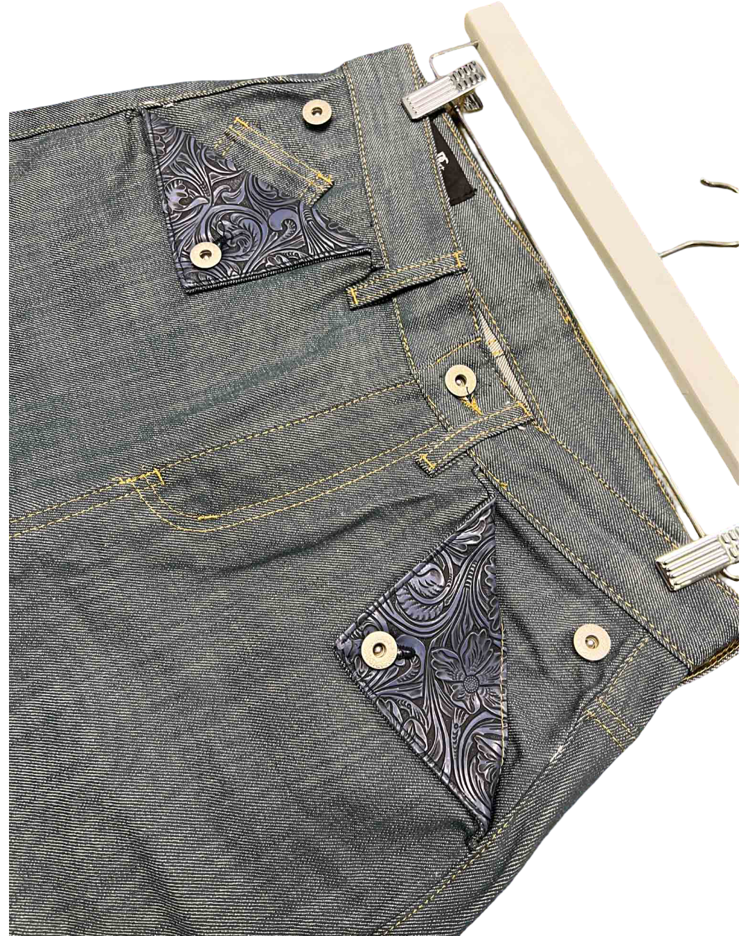 Size 28-30 (M) | Decency Concept Grey Flower Pocket Jeans
