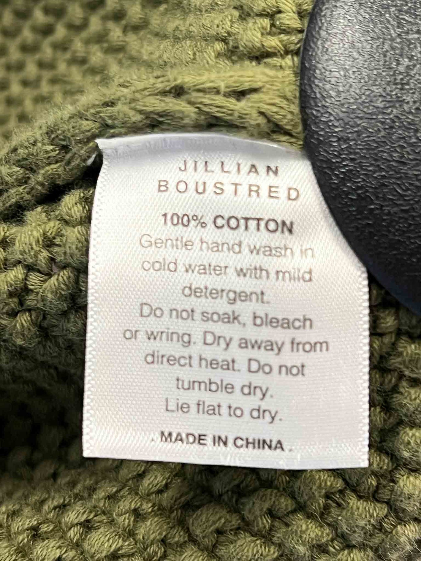 Size M | Jillian Boustred Green Stevie Chunky Knit Jumper