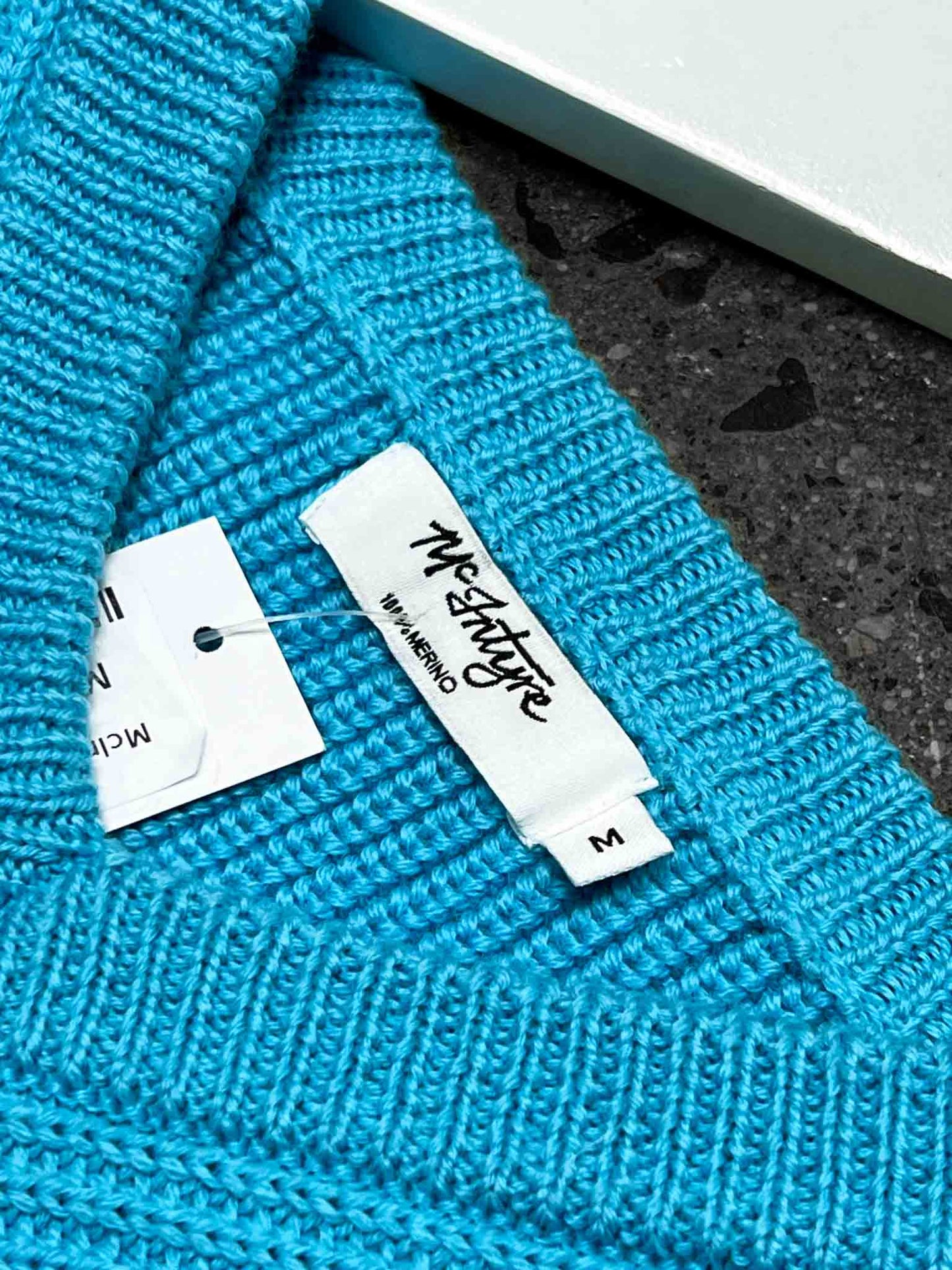 Size M | McIntyre Blue Wool Knit Vest