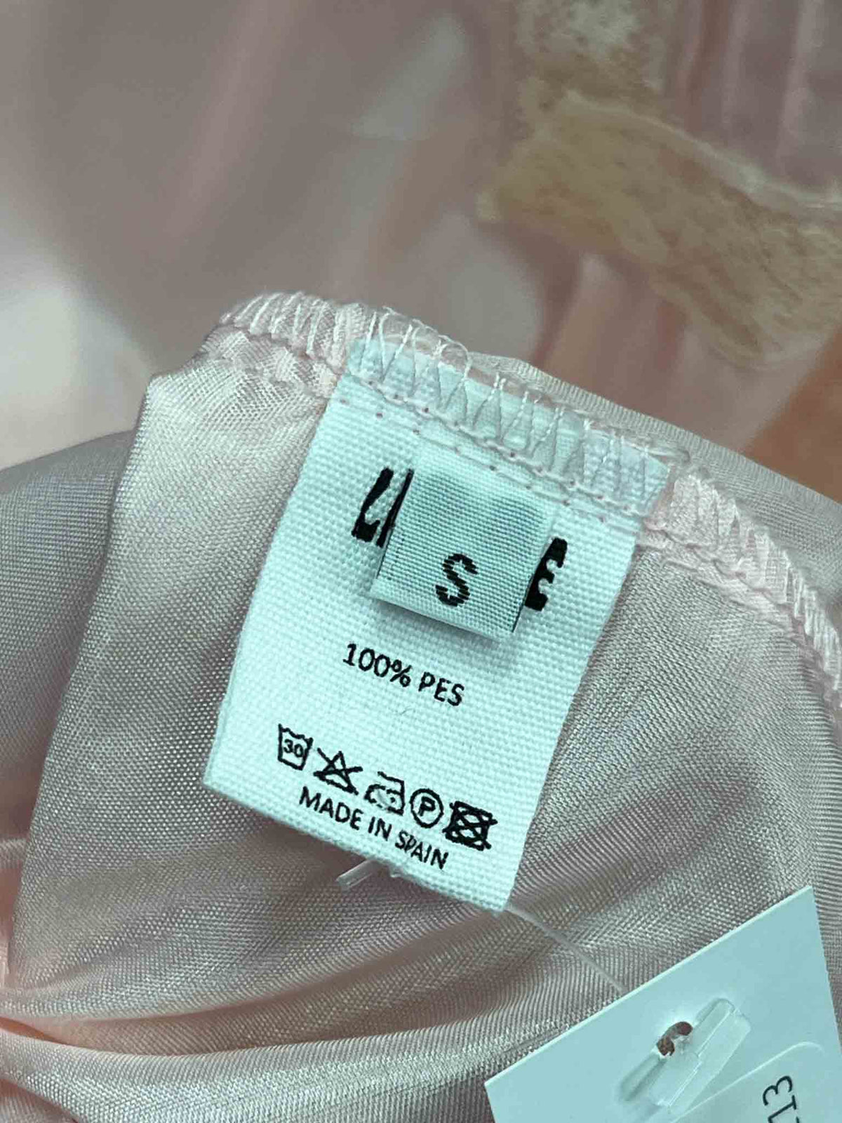 Size S | La Veste Pink Lace Detail Shirt
