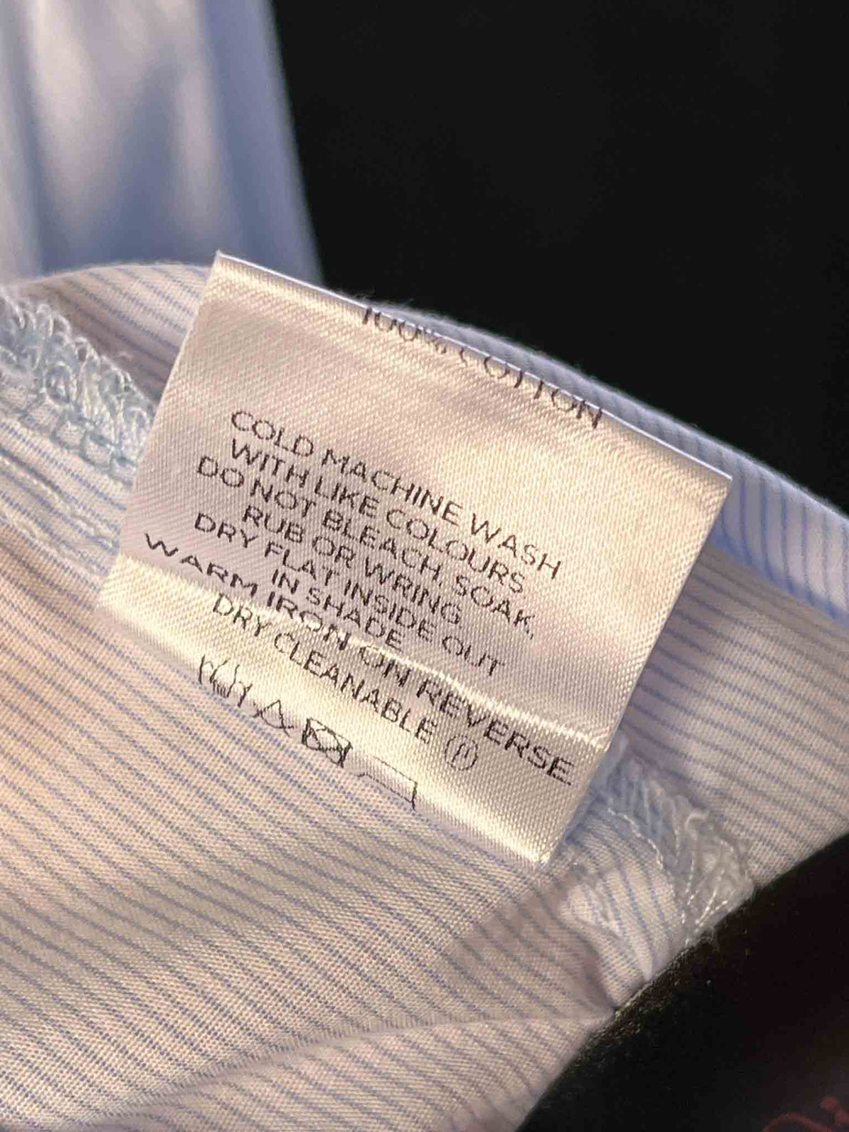 Size XS | Viktoria & Woods Baby Blue Striped Shirt