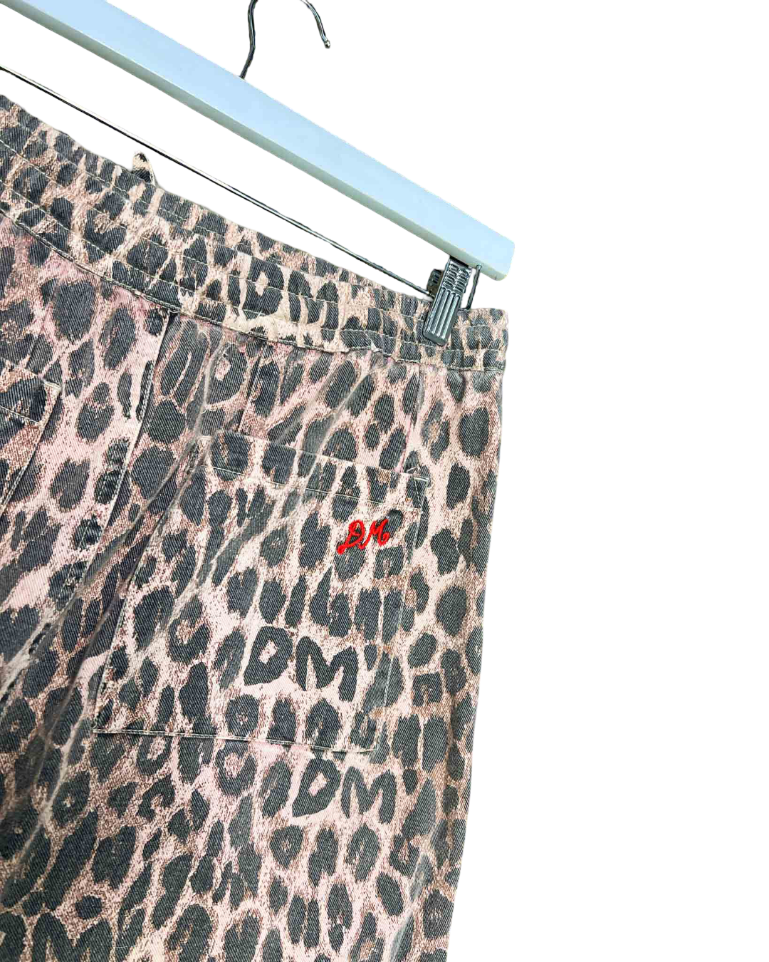 Size 12 | Damson Madder Organic Cotton Leopard Midi Skirt