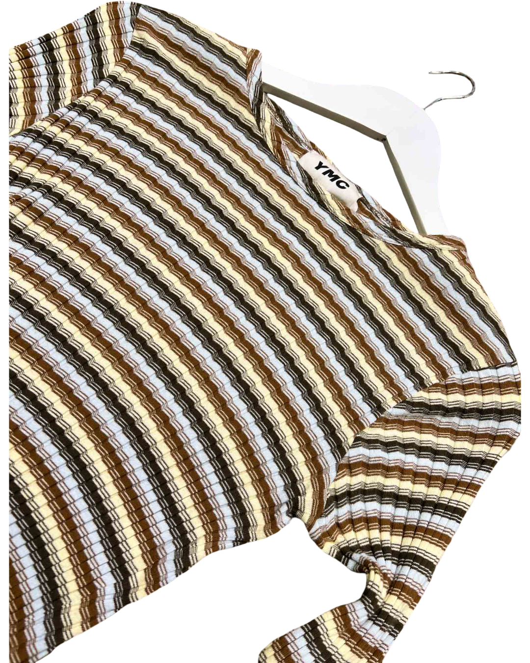 Size S | YMC Striped Cotton Long-Sleeve Top