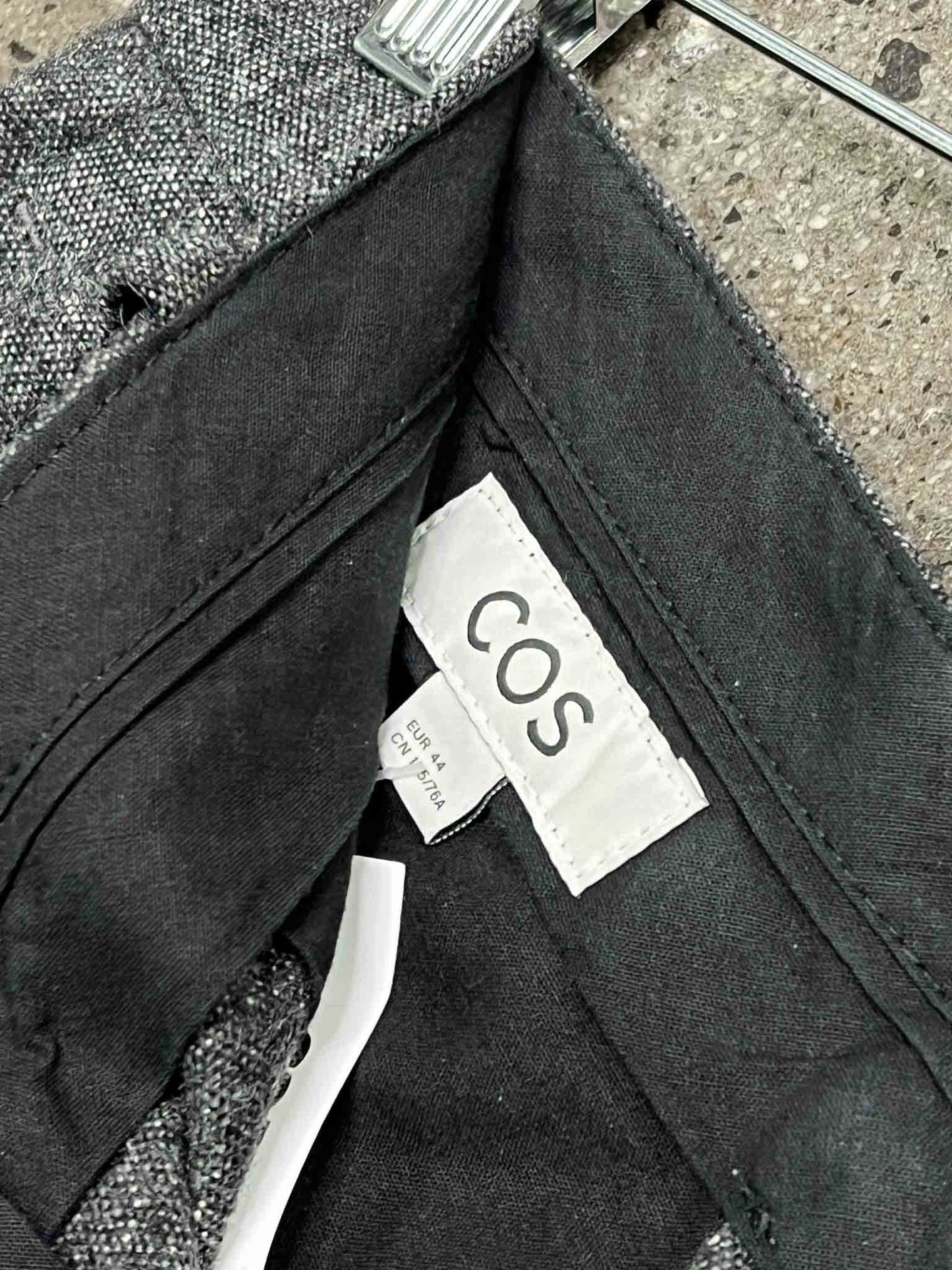 Size 44 (10-12) | COS Grey Wool Blend Pants