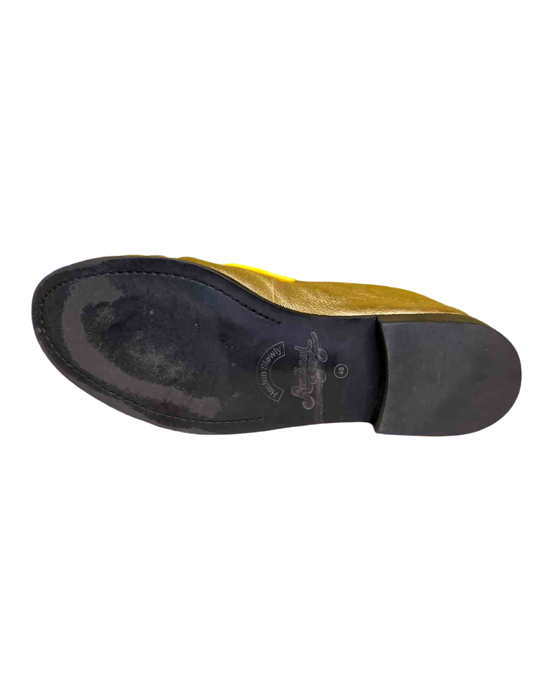 Size 40 | Radical Yes Gold Loafers