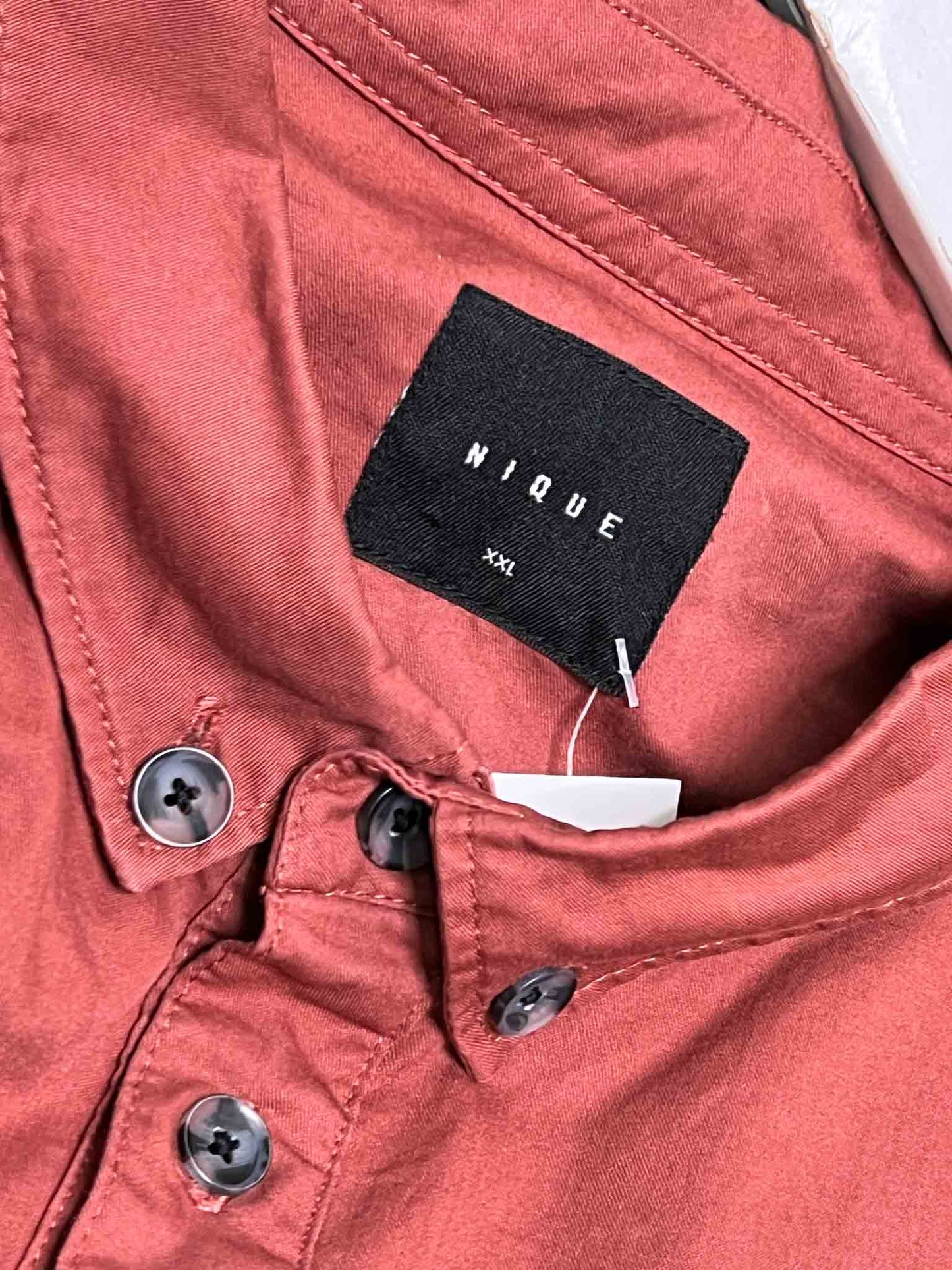 Size XXL | Nique Burgundy Cotton Shirt