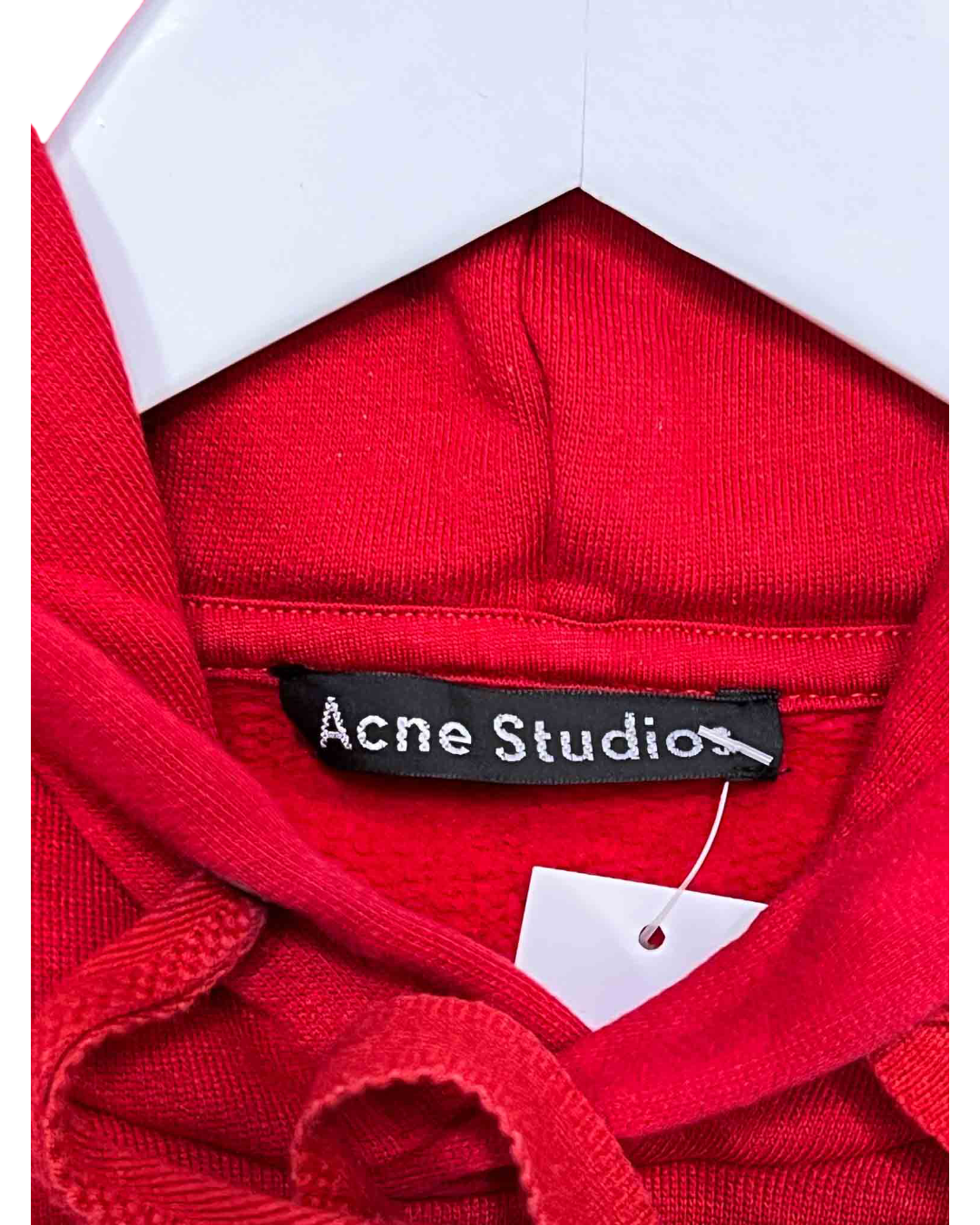 Size XS | Acne Studios Red Face Patch Hoodie