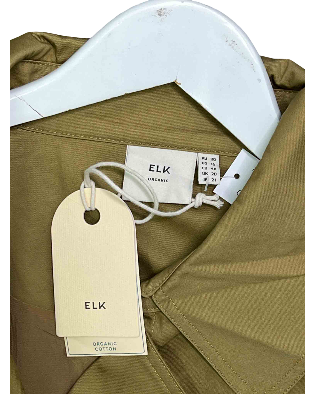 Size 4XL | Elk Tan Cropped Trench Ruoy Jacket