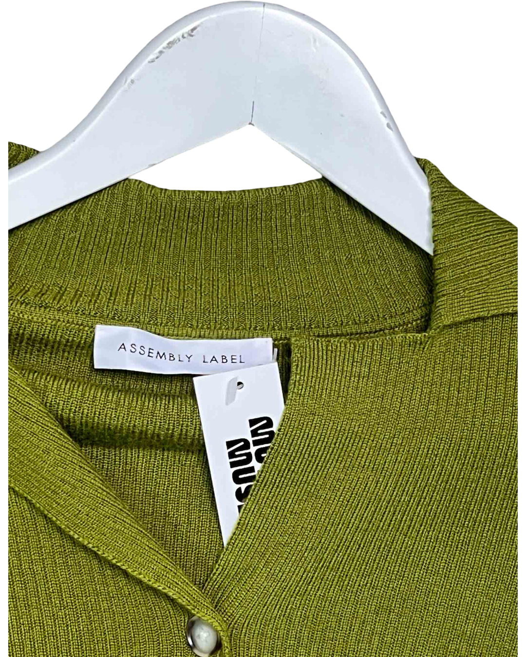 Size XS | Assembly Label Green Cardigan