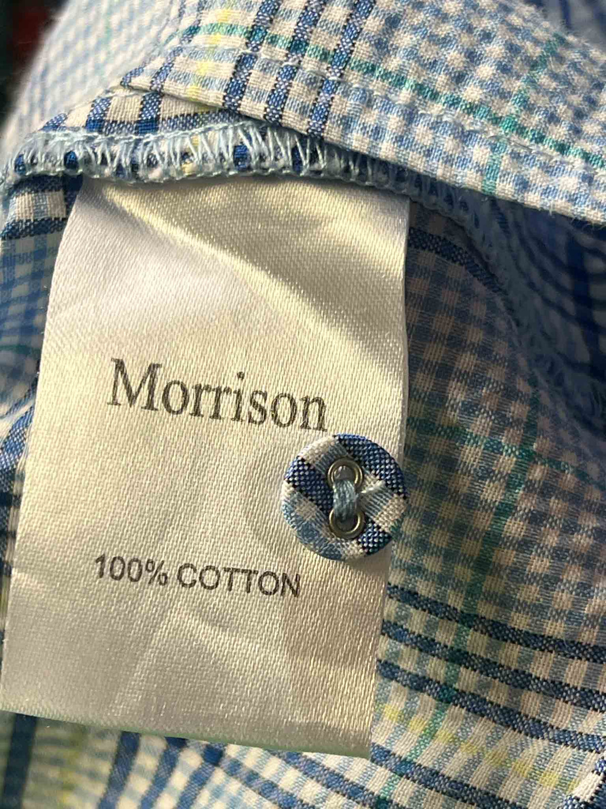 Size 3 (L) | Morrison Blue Plaid Smock Top