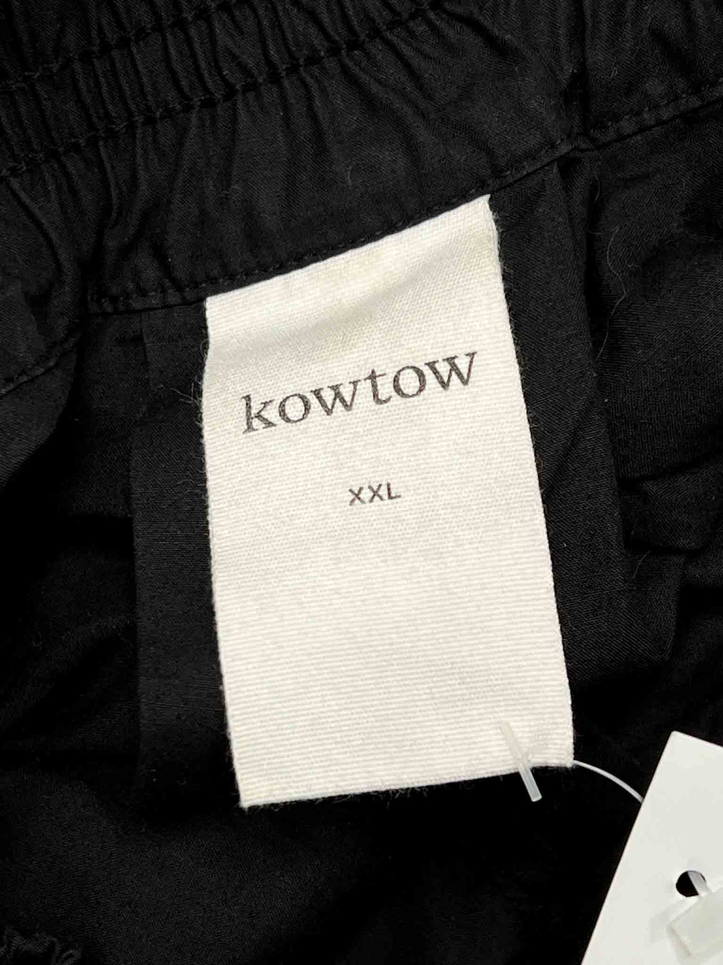 Size XXL | Kowtow Black Organic Cotton Culotte Pants