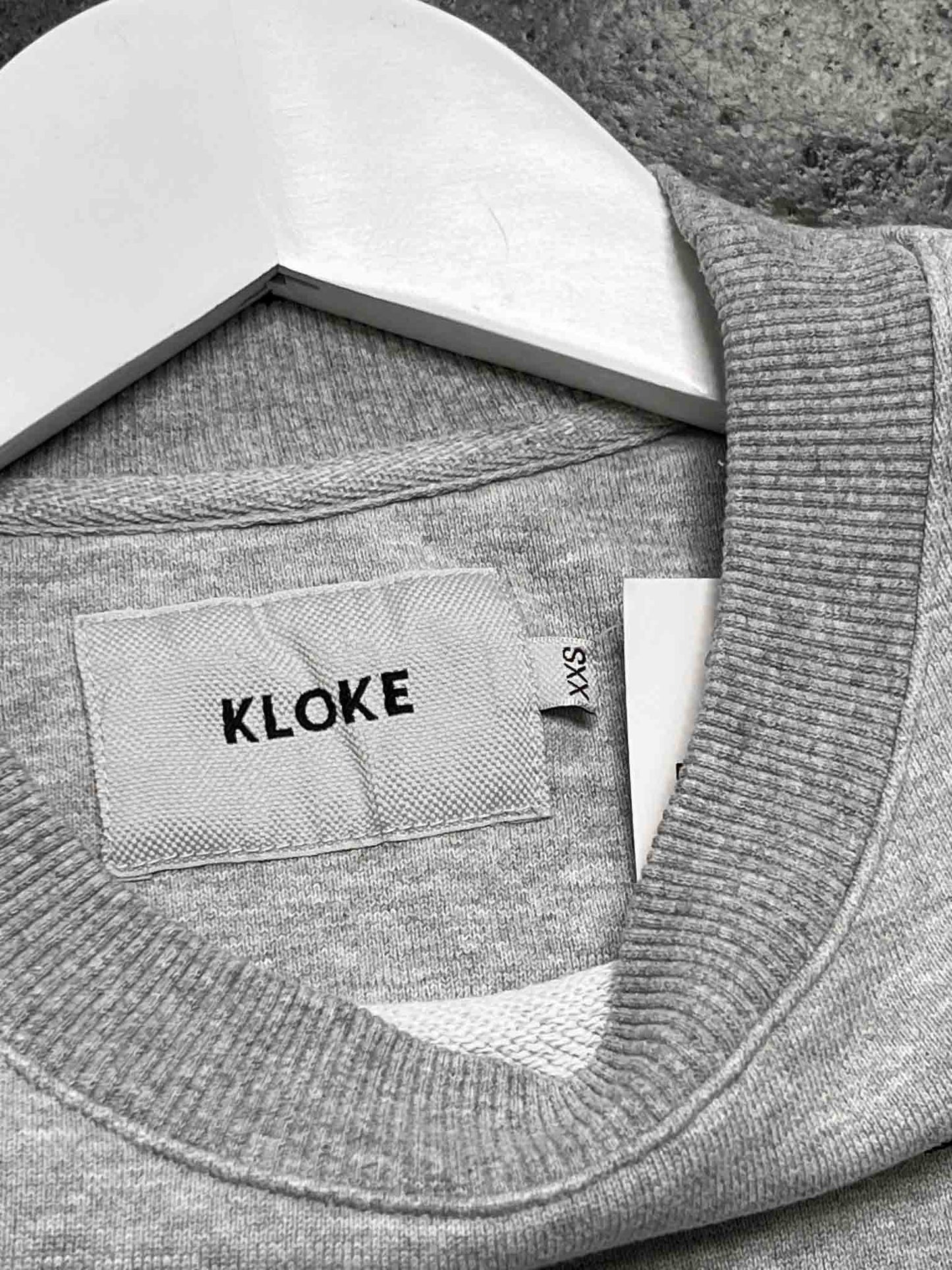 Size XXS | Kloke Grey Cotton Crewneck Jumper