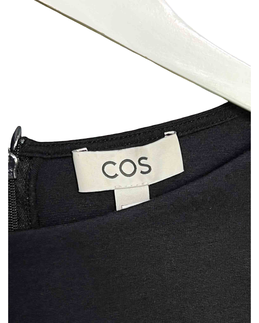 Size L | COS Ruched Sides Boat Neck Asym Dress