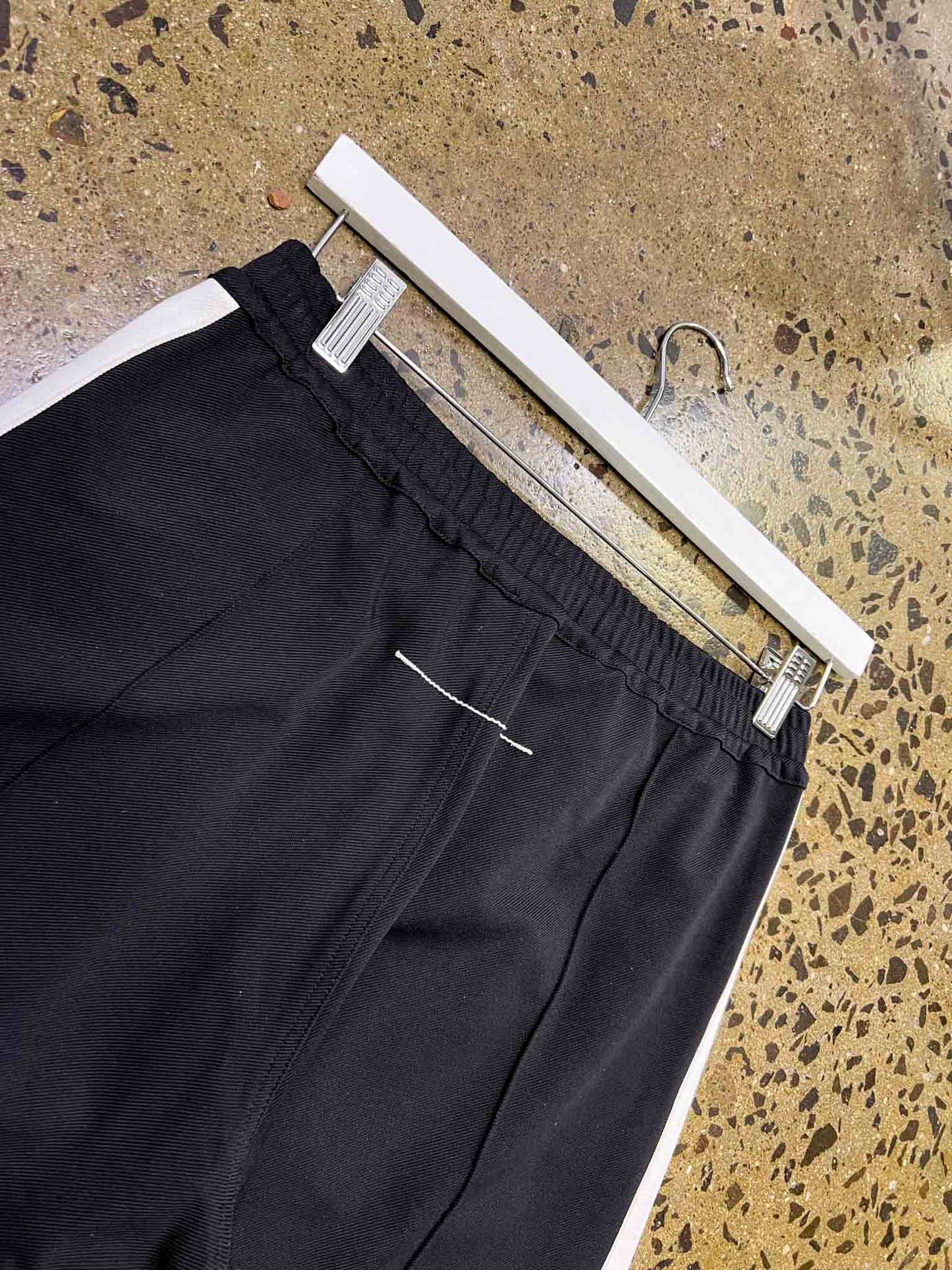 Size 2 (M) | Bassike Black/White Track Pants